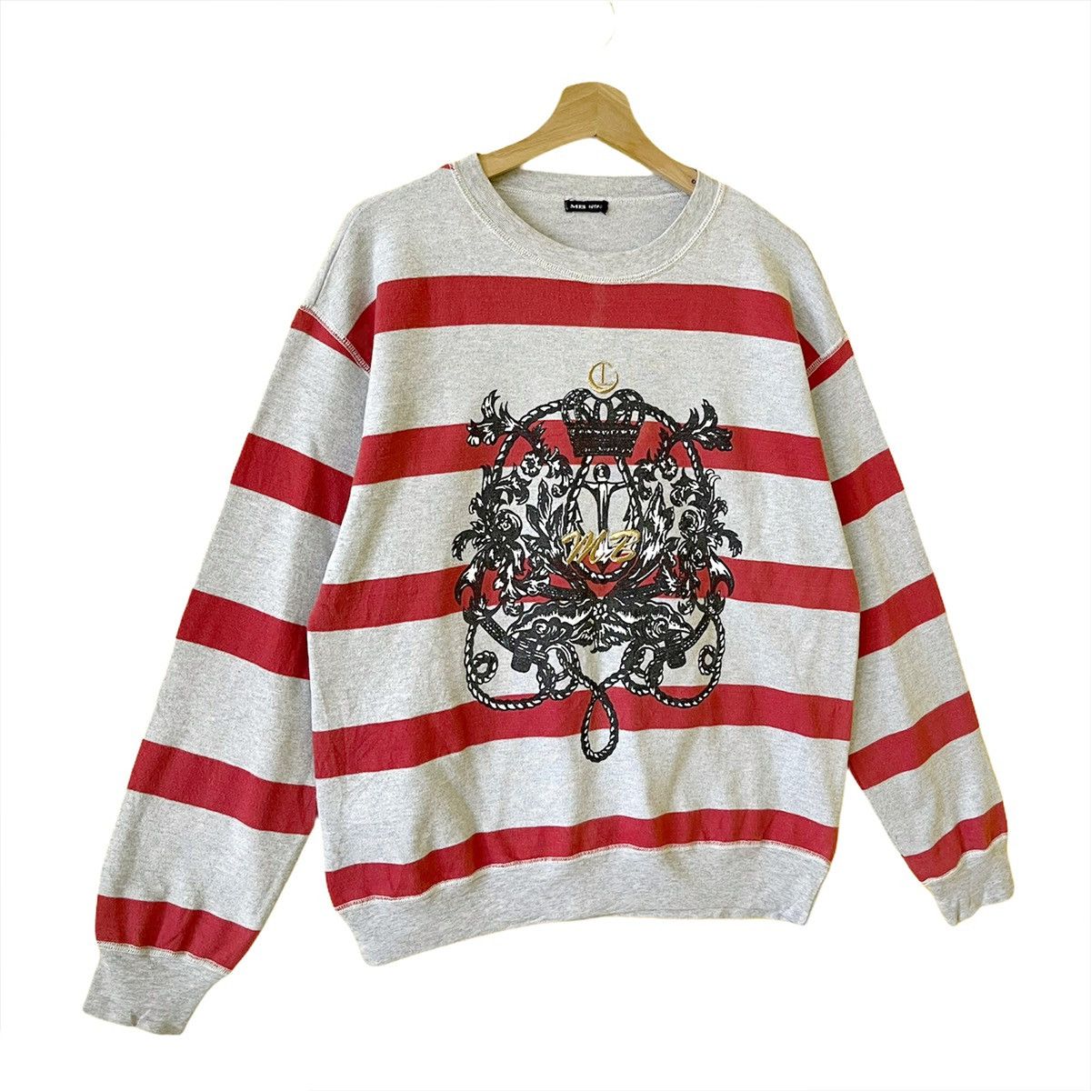 Japanese Brand Mb Lucas Printed Crewneck Sweatshirt Size M Size US M / EU 48-50 / 2 - 2 Thumbnail