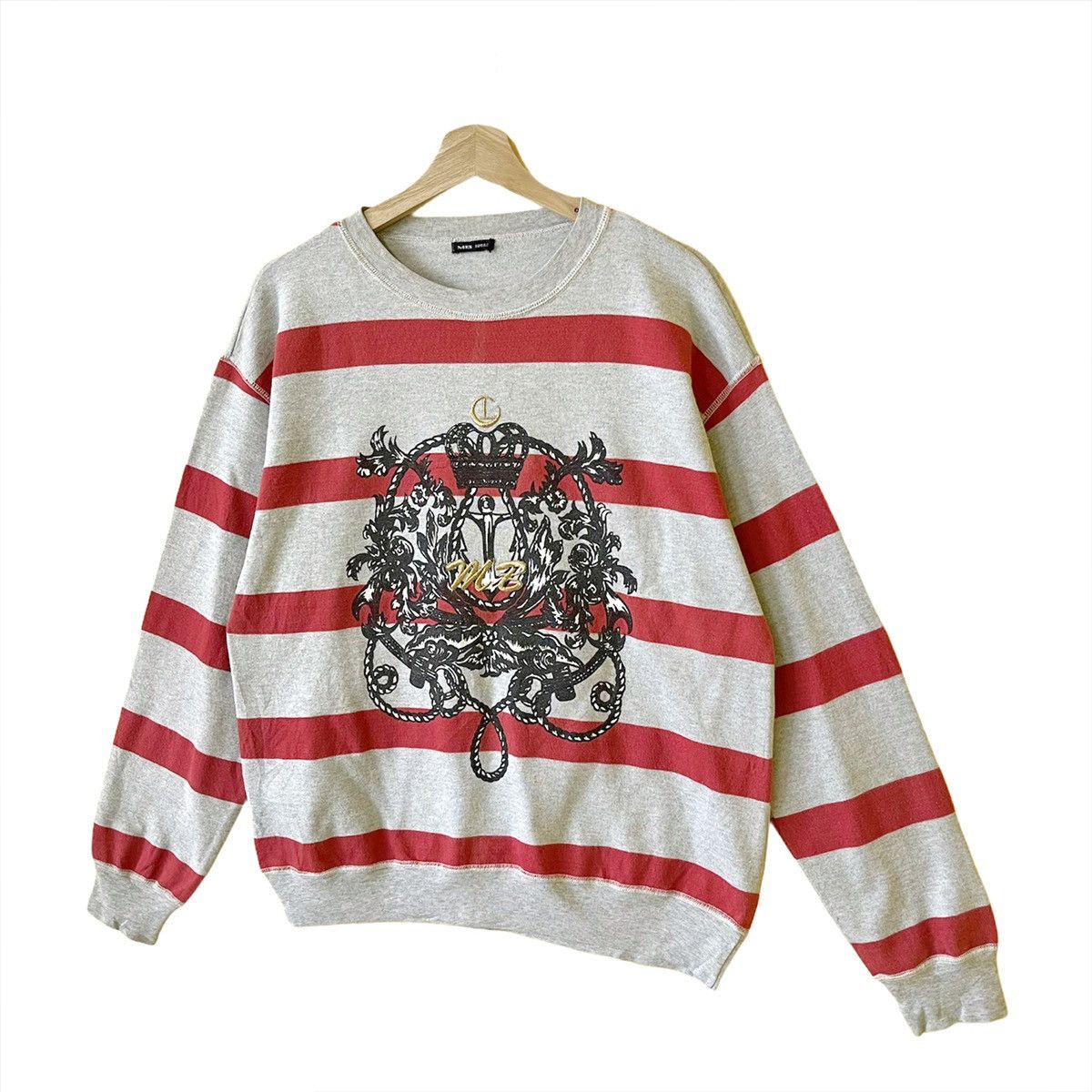 Japanese Brand Mb Lucas Printed Crewneck Sweatshirt Size M Size US M / EU 48-50 / 2 - 3 Thumbnail