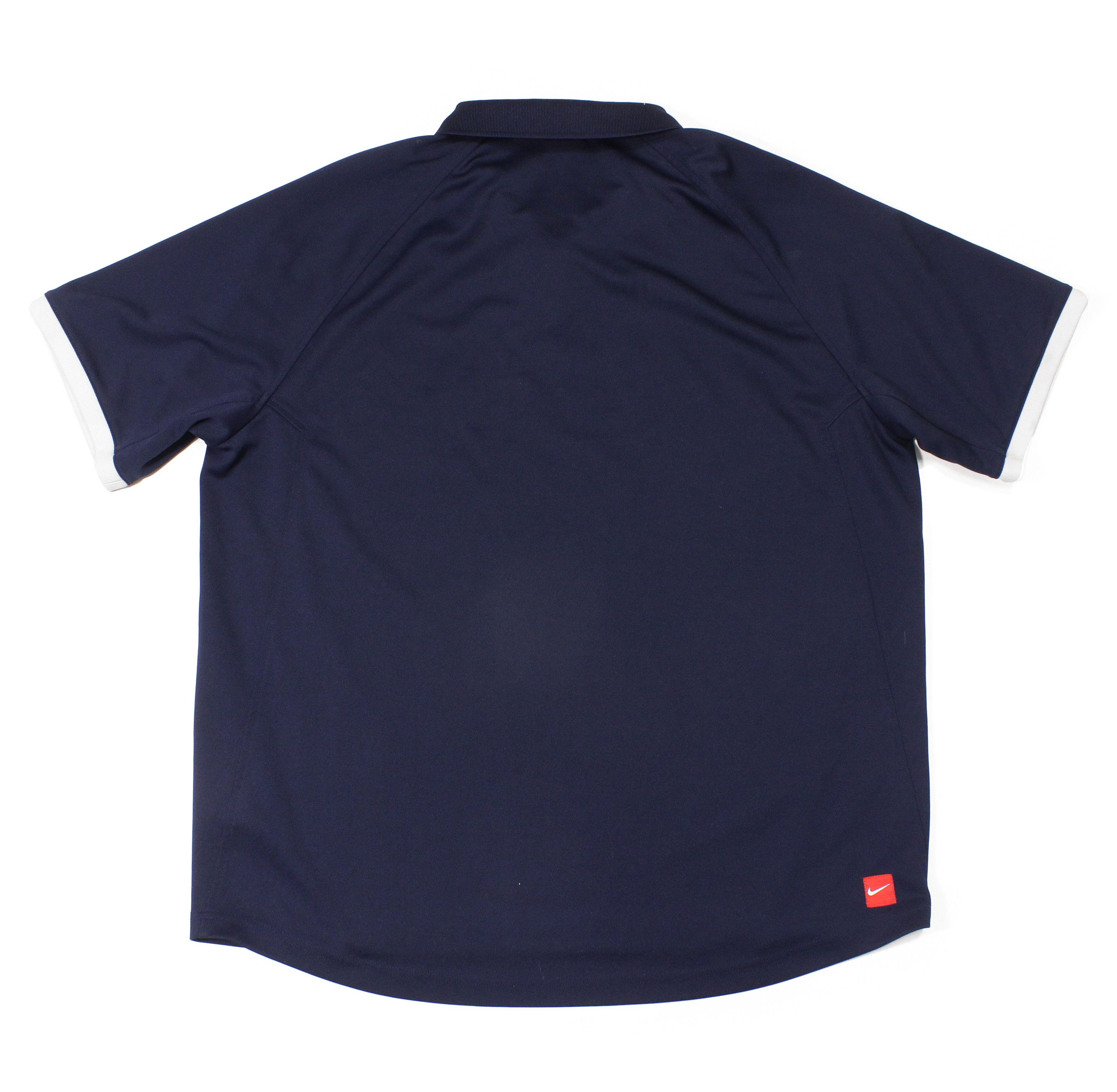 Nike Swoosh Logo Zip Stretch Polo Size US XL / EU 56 / 4 - 2 Thumbnail