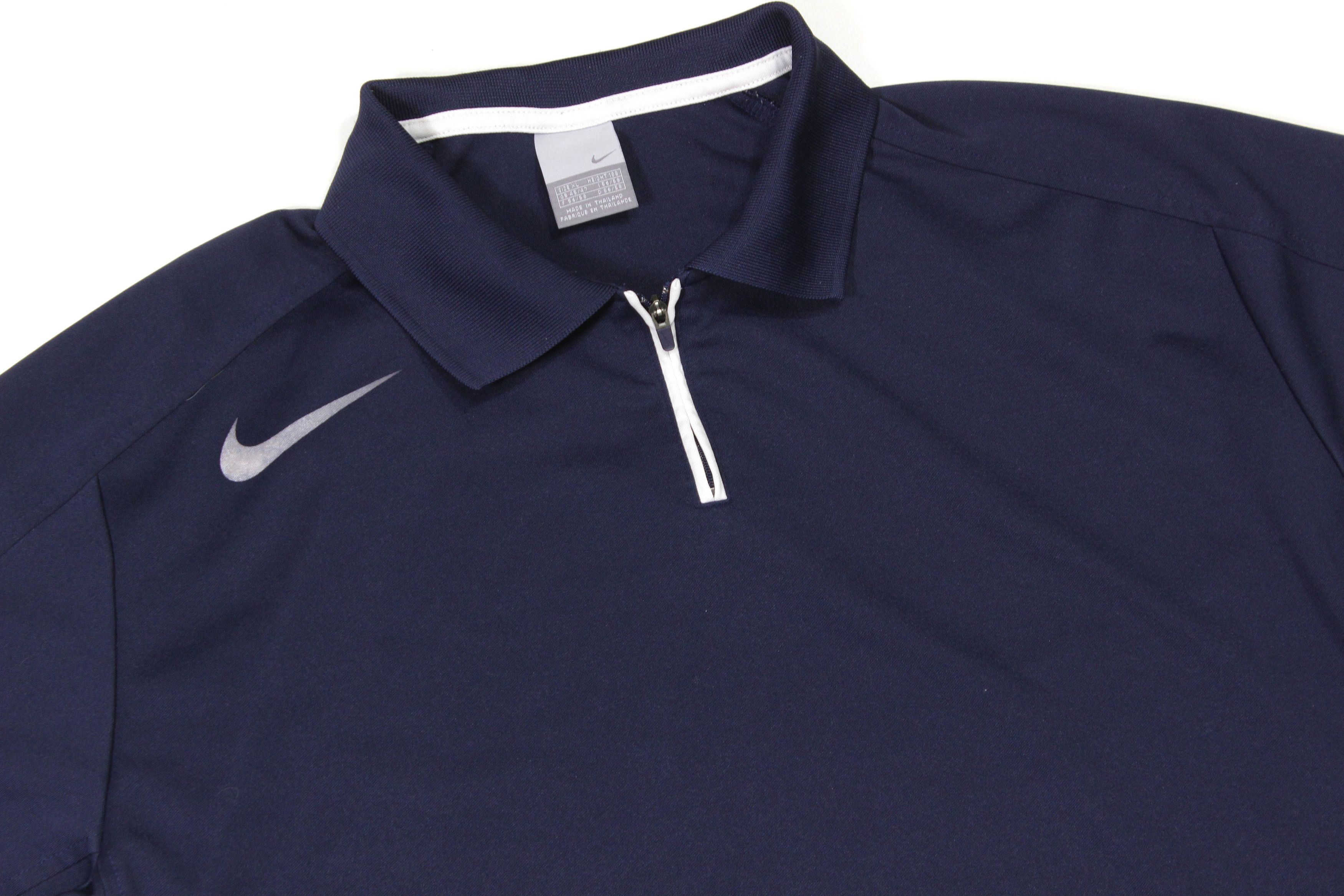 Nike Swoosh Logo Zip Stretch Polo Size US XL / EU 56 / 4 - 3 Thumbnail