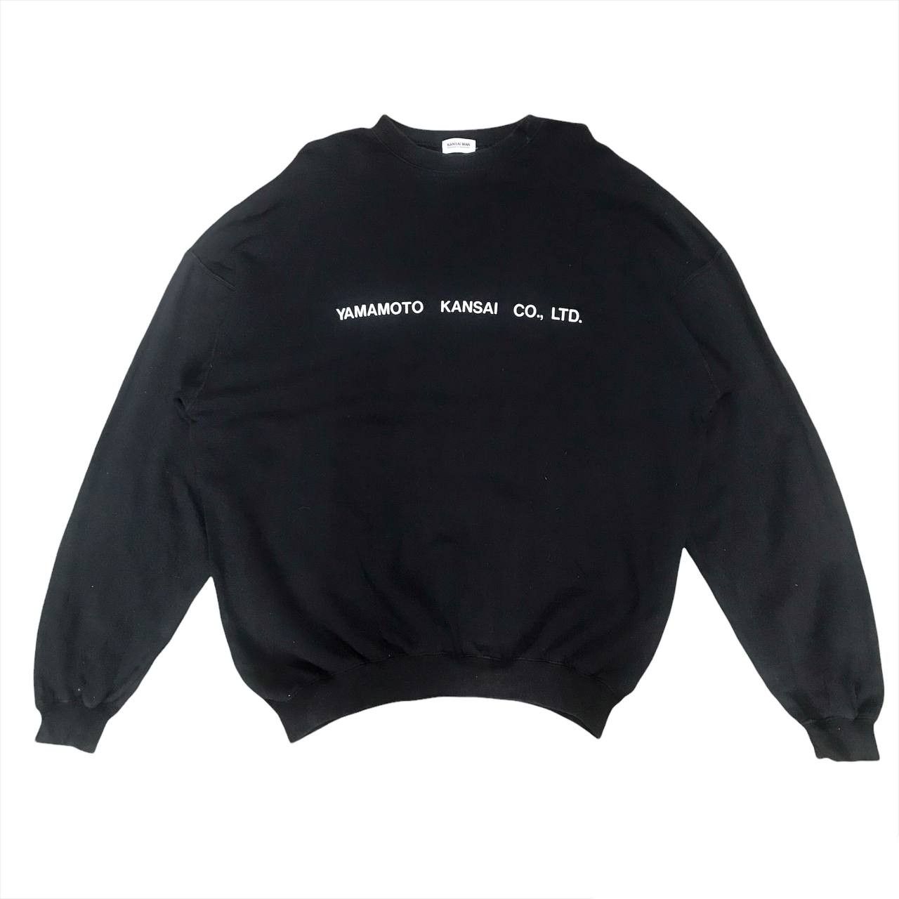 Kansai Yamamoto × Yohji Yamamoto Kansai Yamamoto "Kansai Man" Spellout Logo Sweatshirt Size US L / EU 52-54 / 3 - 2 Thumbnail