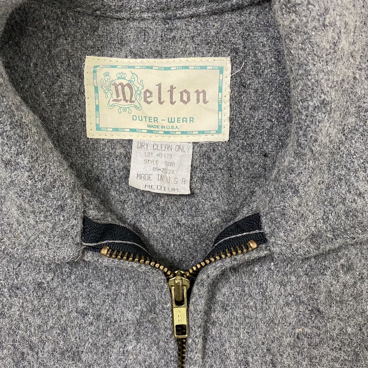 Vintage NICE DESIGN MELTON OUTWEAR WOOL WORKER STYLE JACKET Size US M / EU 48-50 / 2 - 8 Thumbnail