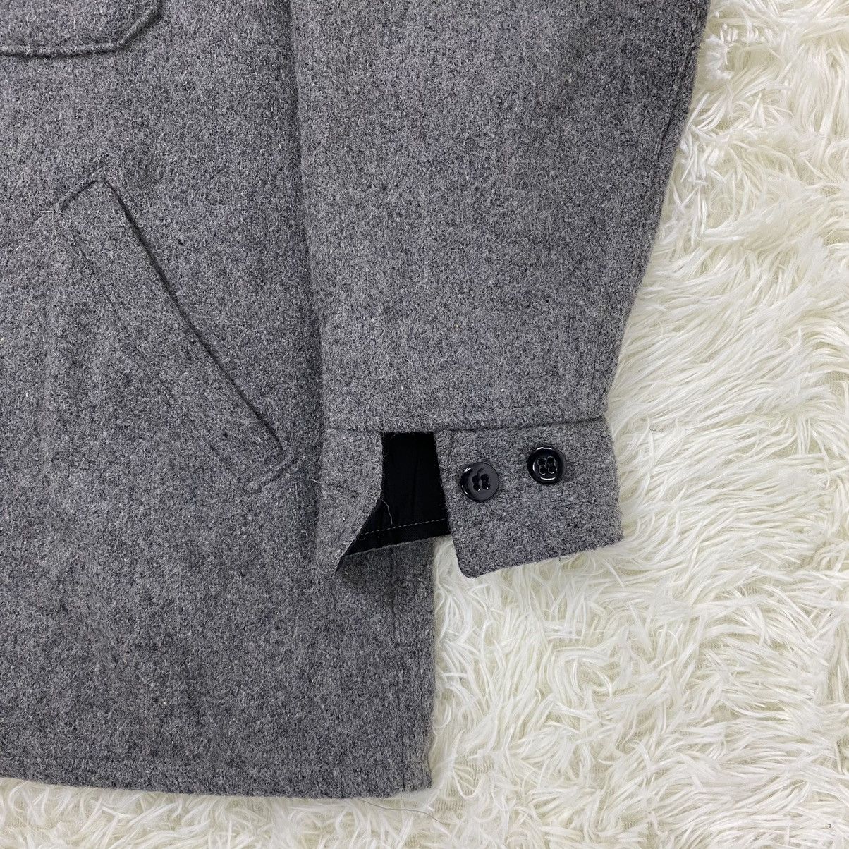 Vintage NICE DESIGN MELTON OUTWEAR WOOL WORKER STYLE JACKET Size US M / EU 48-50 / 2 - 6 Thumbnail