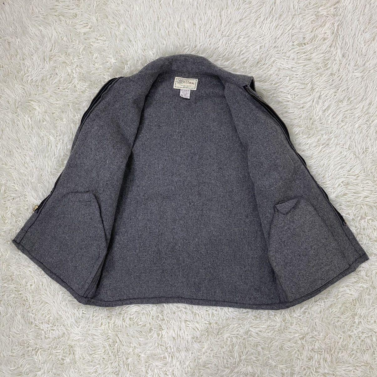 Vintage NICE DESIGN MELTON OUTWEAR WOOL WORKER STYLE JACKET Size US M / EU 48-50 / 2 - 9 Thumbnail
