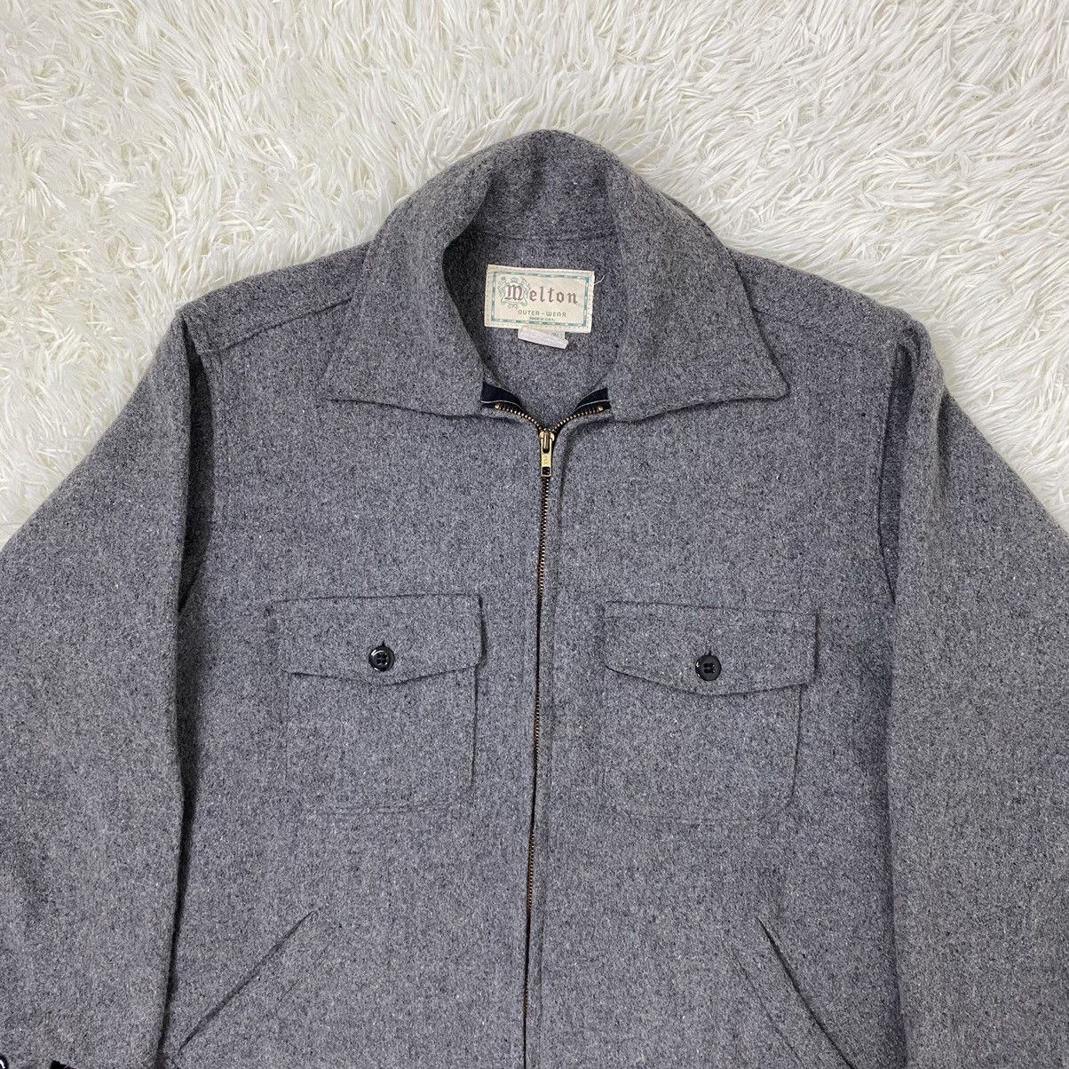 Vintage NICE DESIGN MELTON OUTWEAR WOOL WORKER STYLE JACKET Size US M / EU 48-50 / 2 - 5 Thumbnail