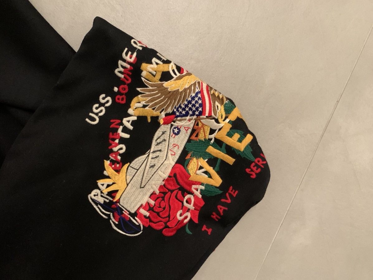 トップス doublet KHAOS EMBROIDERY TRACK HOODIE Doublet Chaos Embroidery Hoodie - black | Garmentory