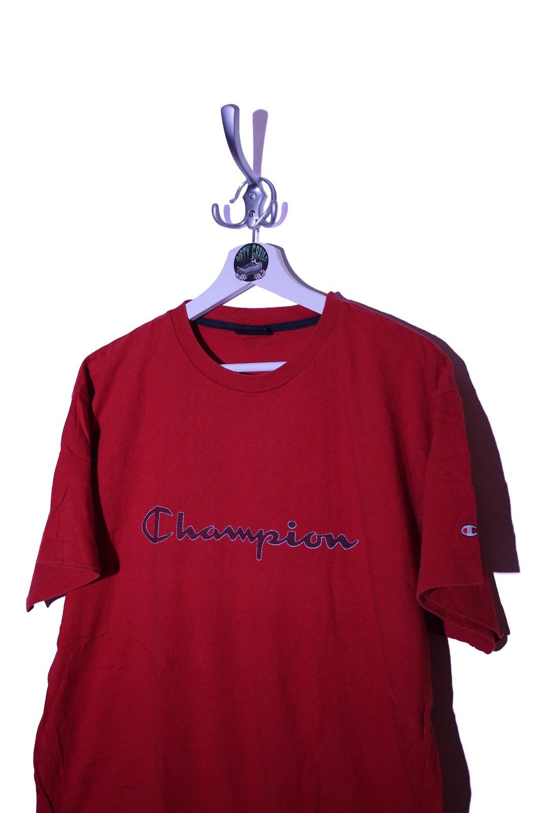 Champion × Vintage Vintage Champion Script Logo T Shirt Tee 90s retro Size US XL / EU 56 / 4 - 2 Thumbnail