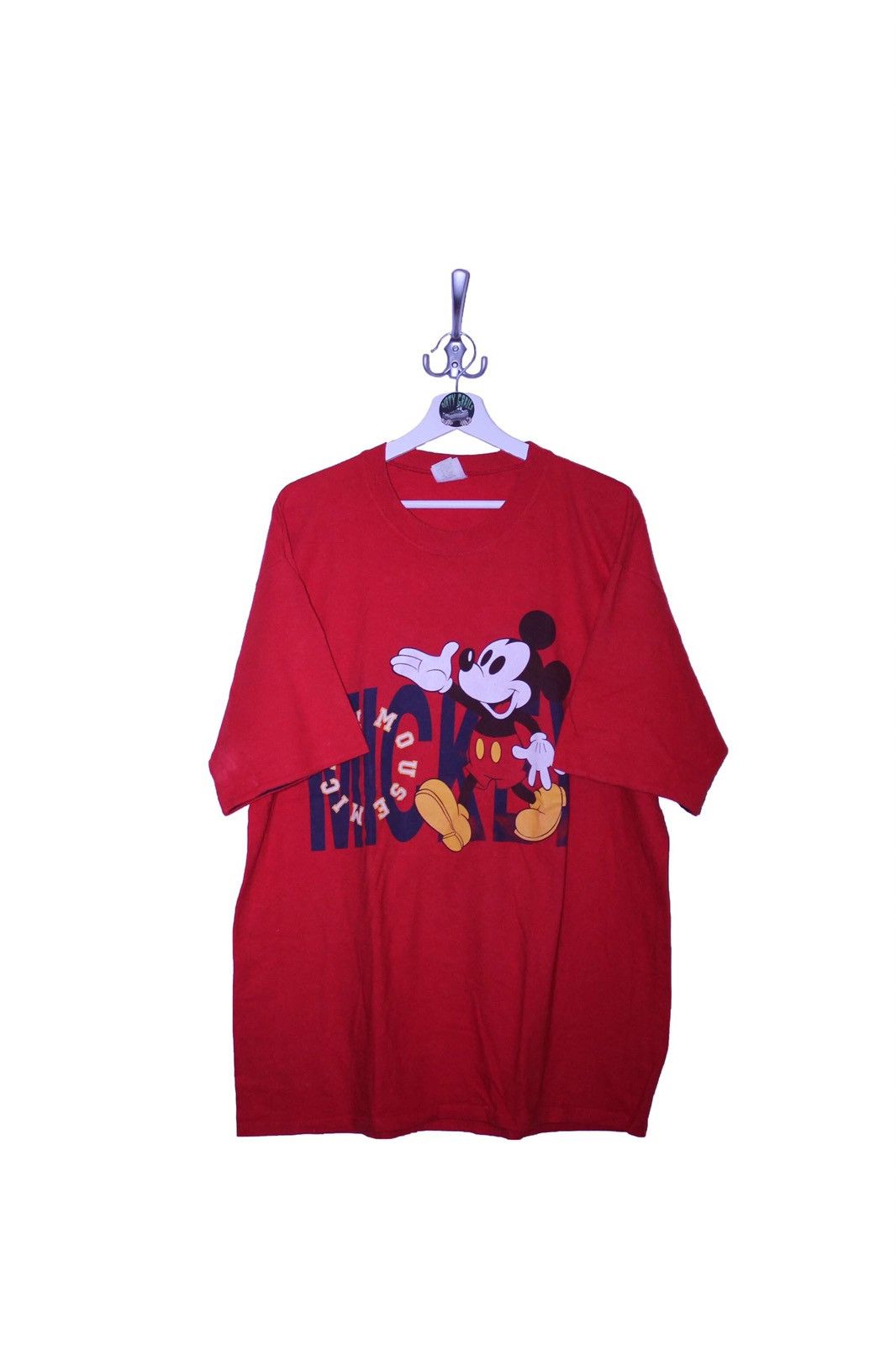 Disney × Mickey Mouse × Vintage Vintage Disney Mickey Mouse T shirt 90s retro Red Size US XL / EU 56 / 4 - 1 Thumbnail