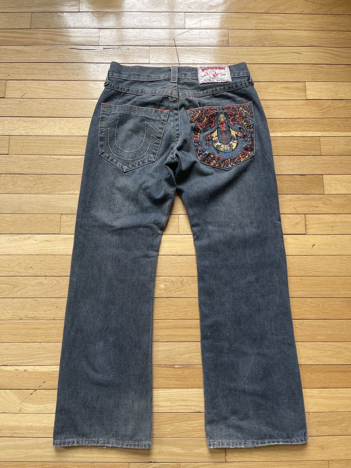 True Religion True Religion Embroidered Billy Jeans 32x30 | Grailed