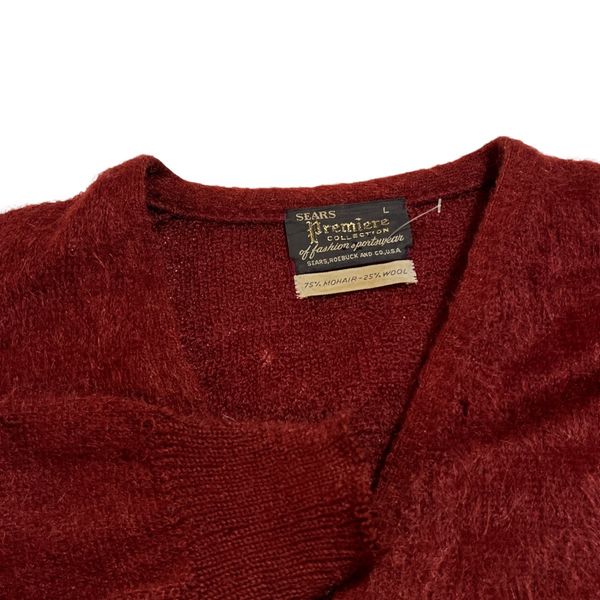 Vintage 60s Sears 75% Mohair Cardigan Sweater | Grailed