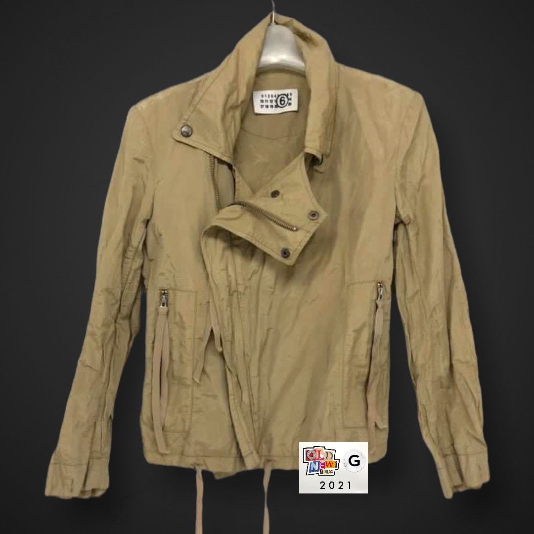Maison Margiela MM6 - Nylon Motorcycle Jacket - Womens Size XS / US 0-2 / IT 36-38 - 1 Thumbnail