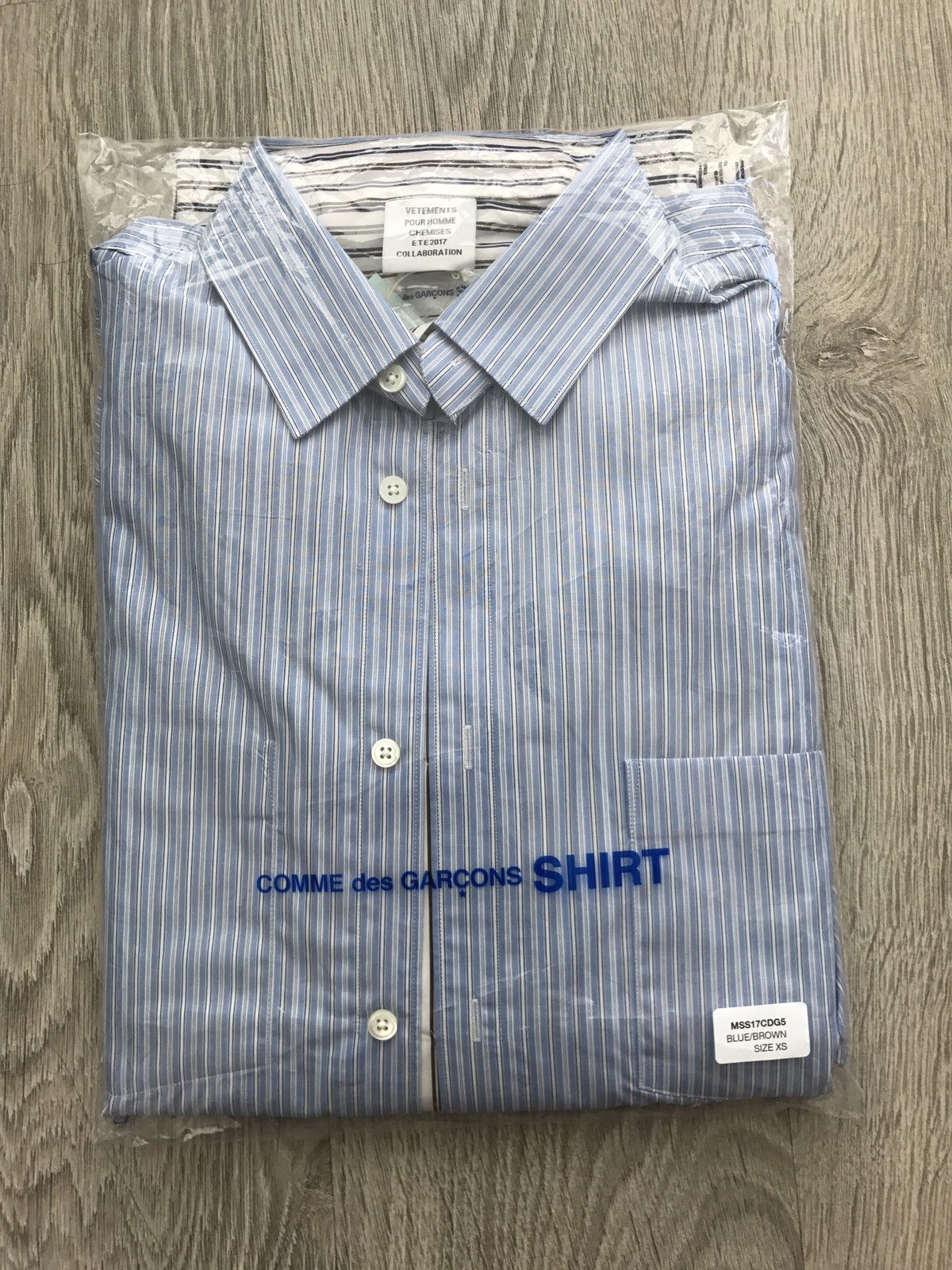 Vetements Blue Double Layer Shirt | Grailed