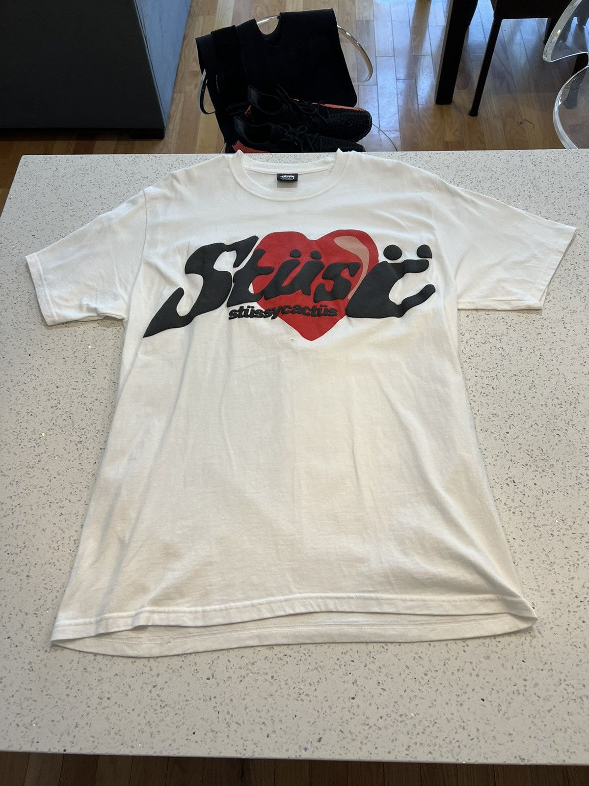 Cactus Plant Flea Market × Stussy STUSSY x CPFM Heart T-Shirt