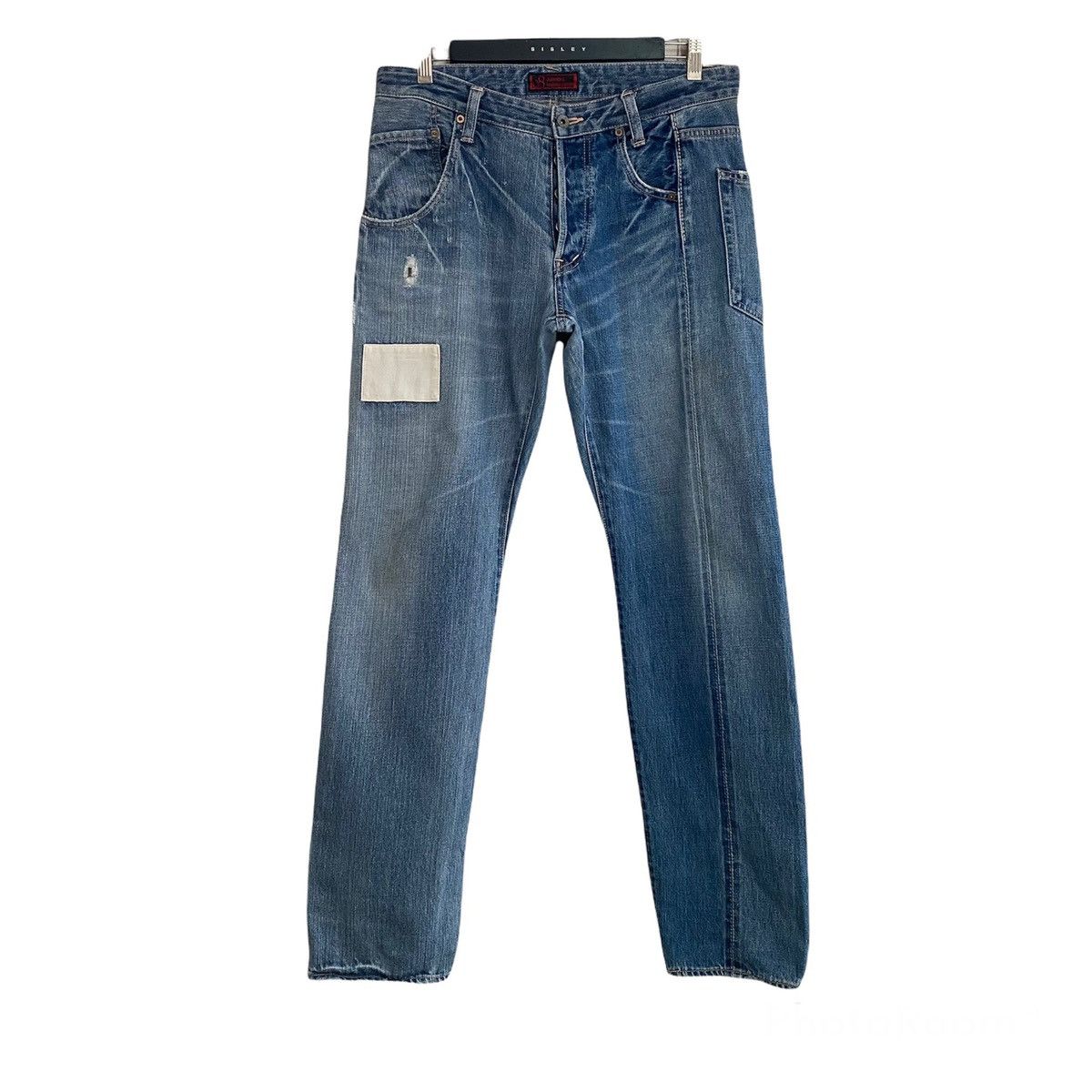 Japanese Brand Johnbull Kojima Denim Selvedge Assymetric Jeans Size US 34 / EU 50 - 1 Thumbnail