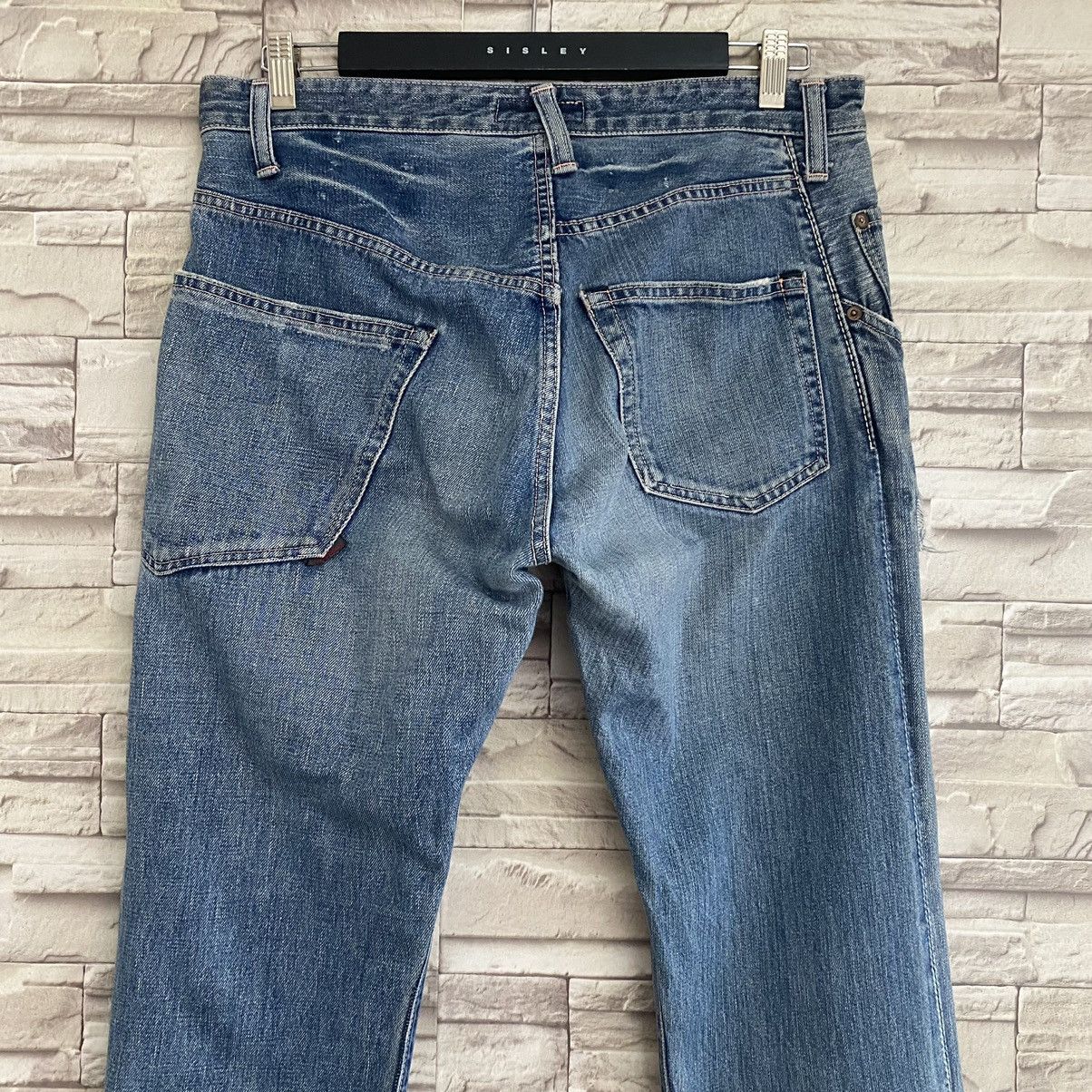Japanese Brand Johnbull Kojima Denim Selvedge Assymetric Jeans Size US 34 / EU 50 - 9 Thumbnail