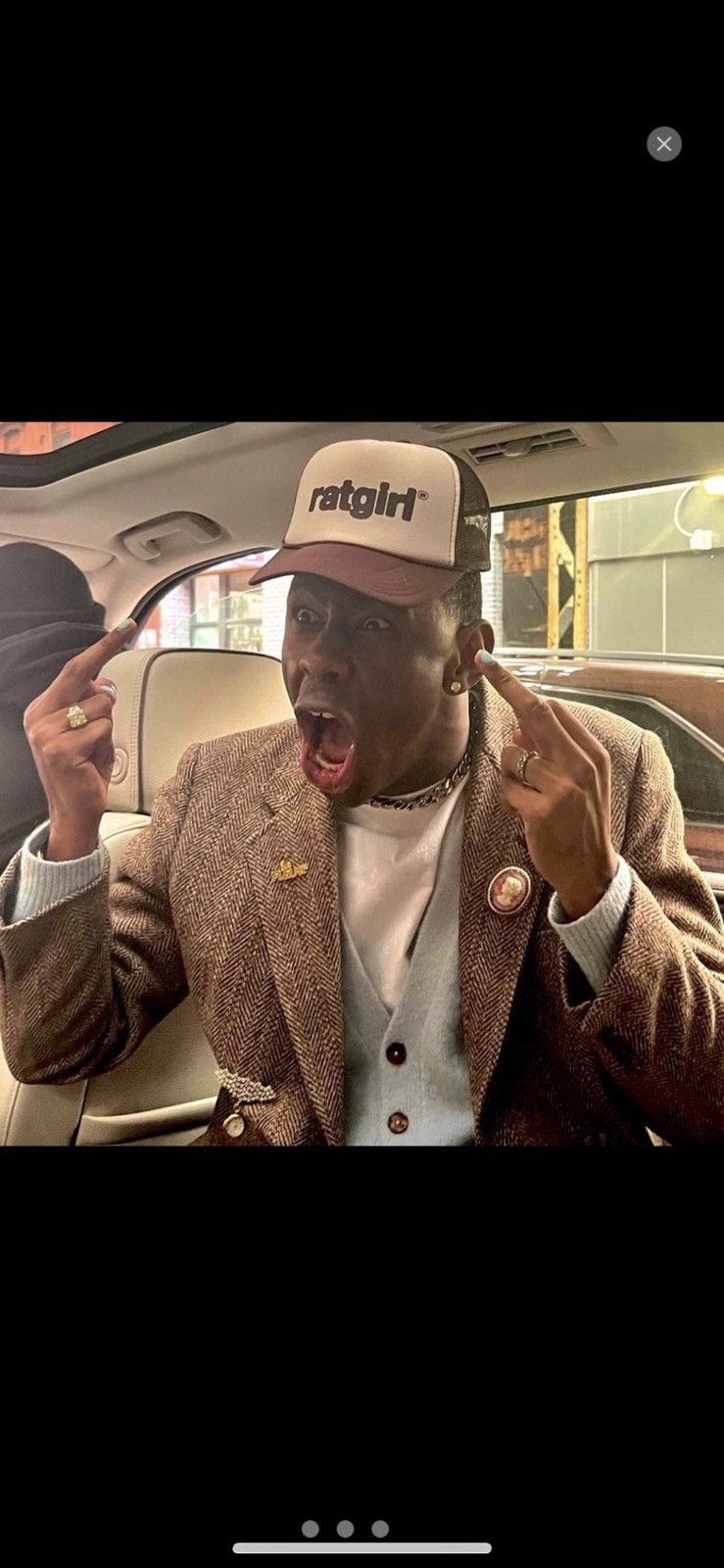 Stray Rats Stray Rats Ratgirl brown hat as worn by Tyler the creator ...