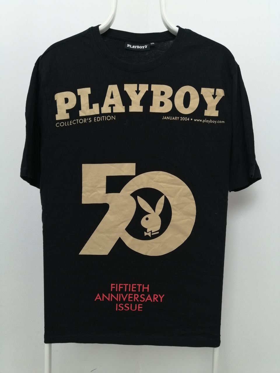 Playboy Vintage 1990s Playboy I Read the Articles Tee large black