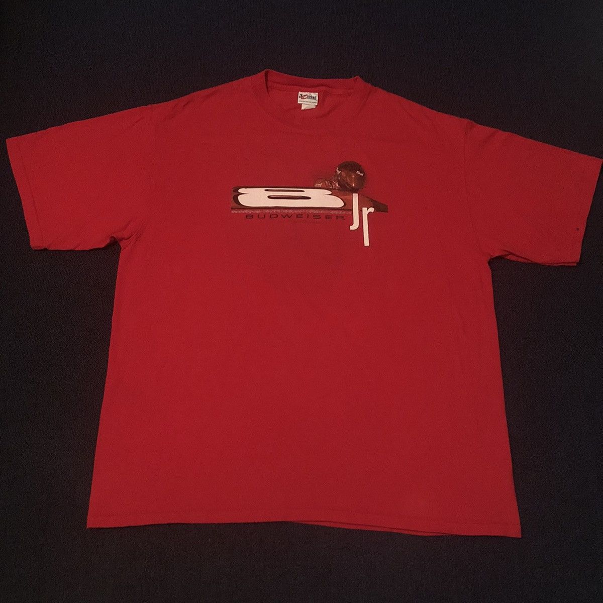 NASCAR Vintage 2000s NASCAR Dale Earnhardt JR Budweiser Graphic Tee Size US XL / EU 56 / 4 - 3 Thumbnail