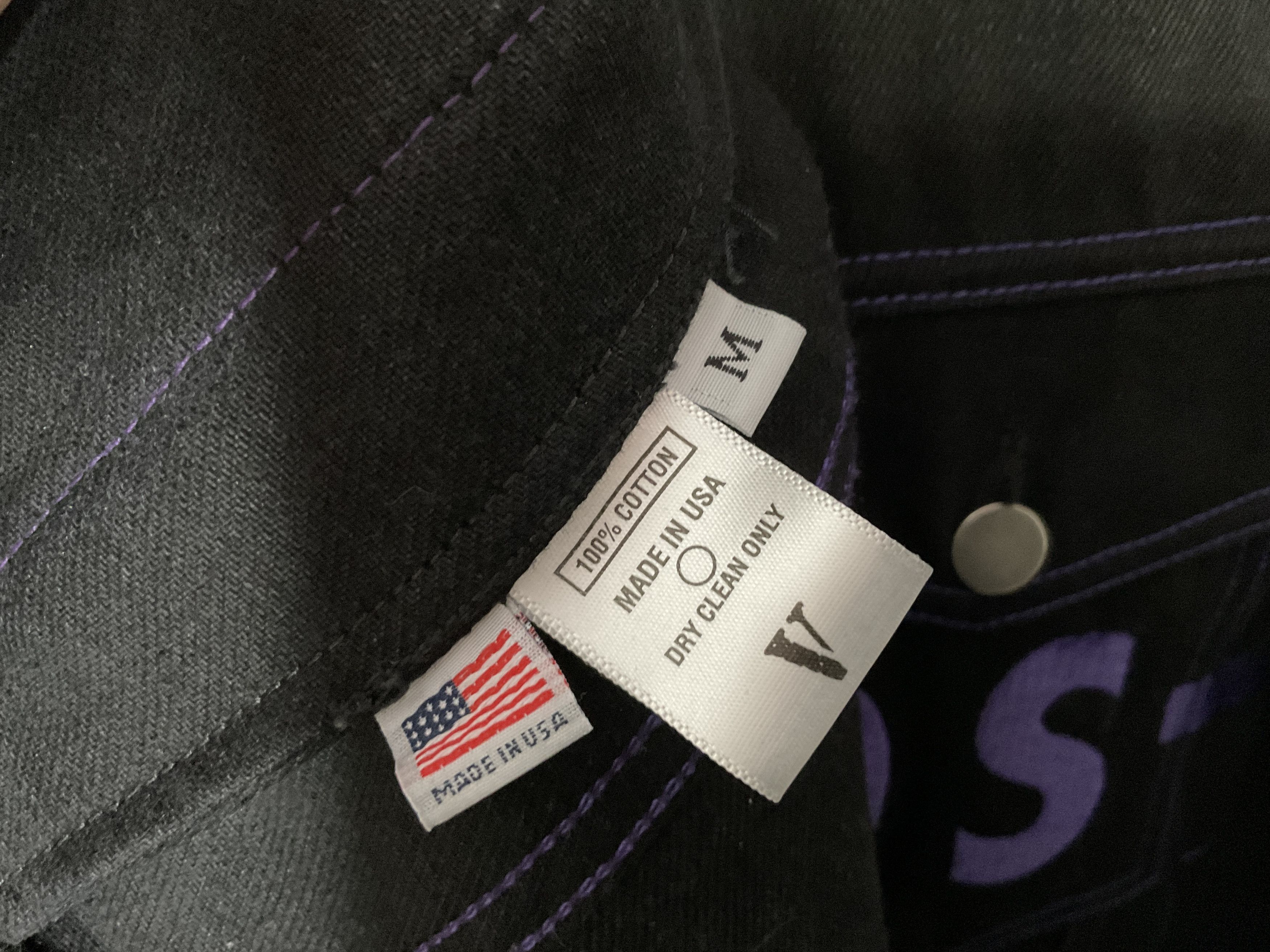 Vlone *NEW* Vlone FRIENDS Denim Jacket Purple M Size US M / EU 48-50 / 2 - 5 Thumbnail