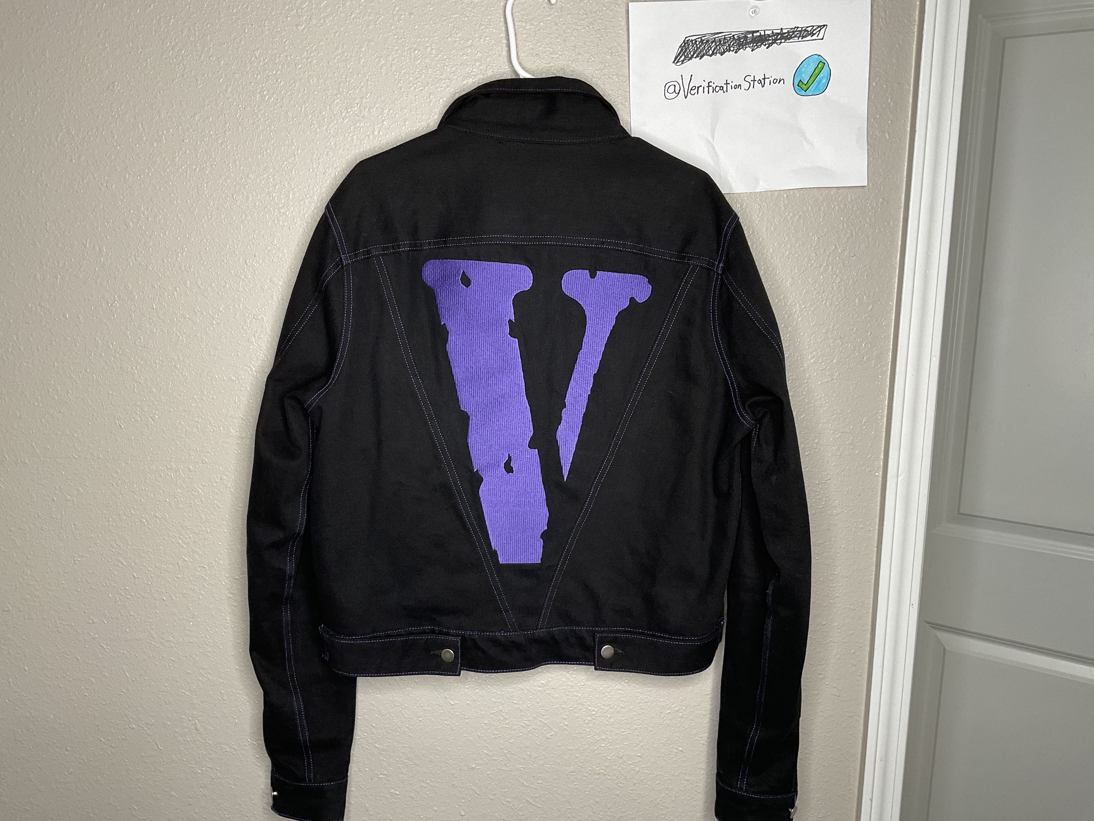 Vlone *NEW* Vlone FRIENDS Denim Jacket Purple M Size US M / EU 48-50 / 2 - 2 Thumbnail