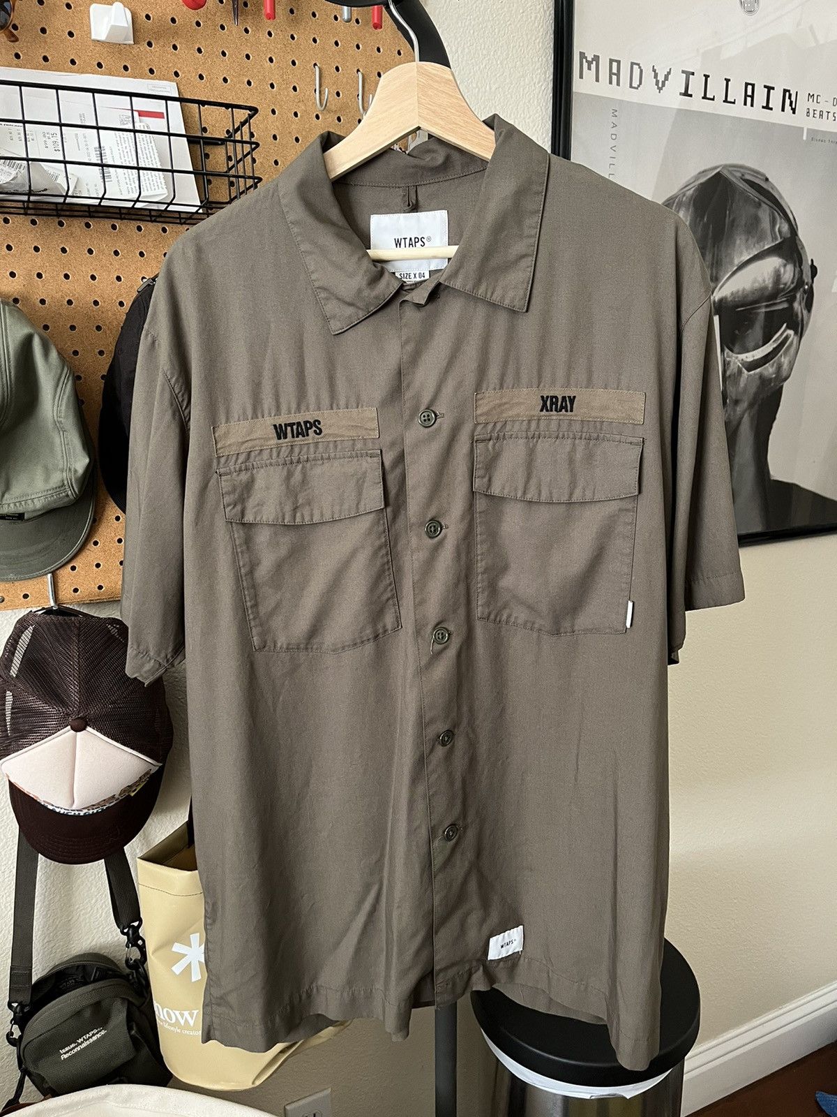 Wtaps Wtaps Buds SS Poplin Button Up Olive | Grailed