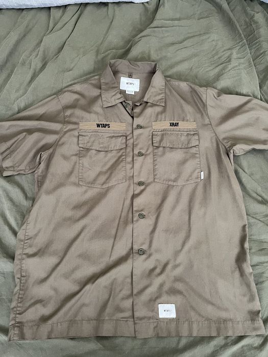 Wtaps Wtaps Buds SS Poplin Button Up Olive | Grailed