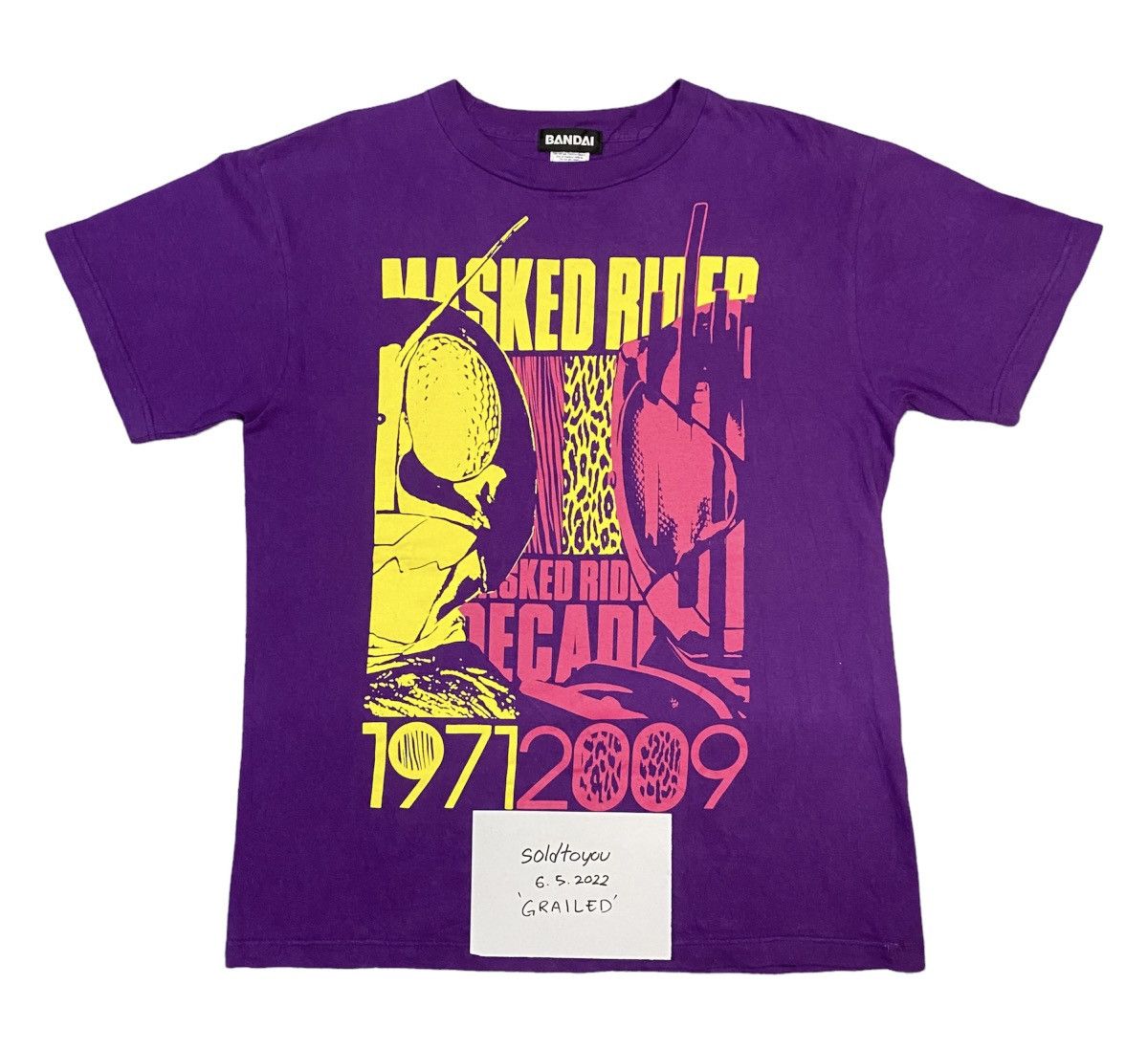Cartoon Network × Japanese Brand Bandai Masked Rider Ichigo and Decade The Movie T Shirt Size US M / EU 48-50 / 2 - 1 Thumbnail