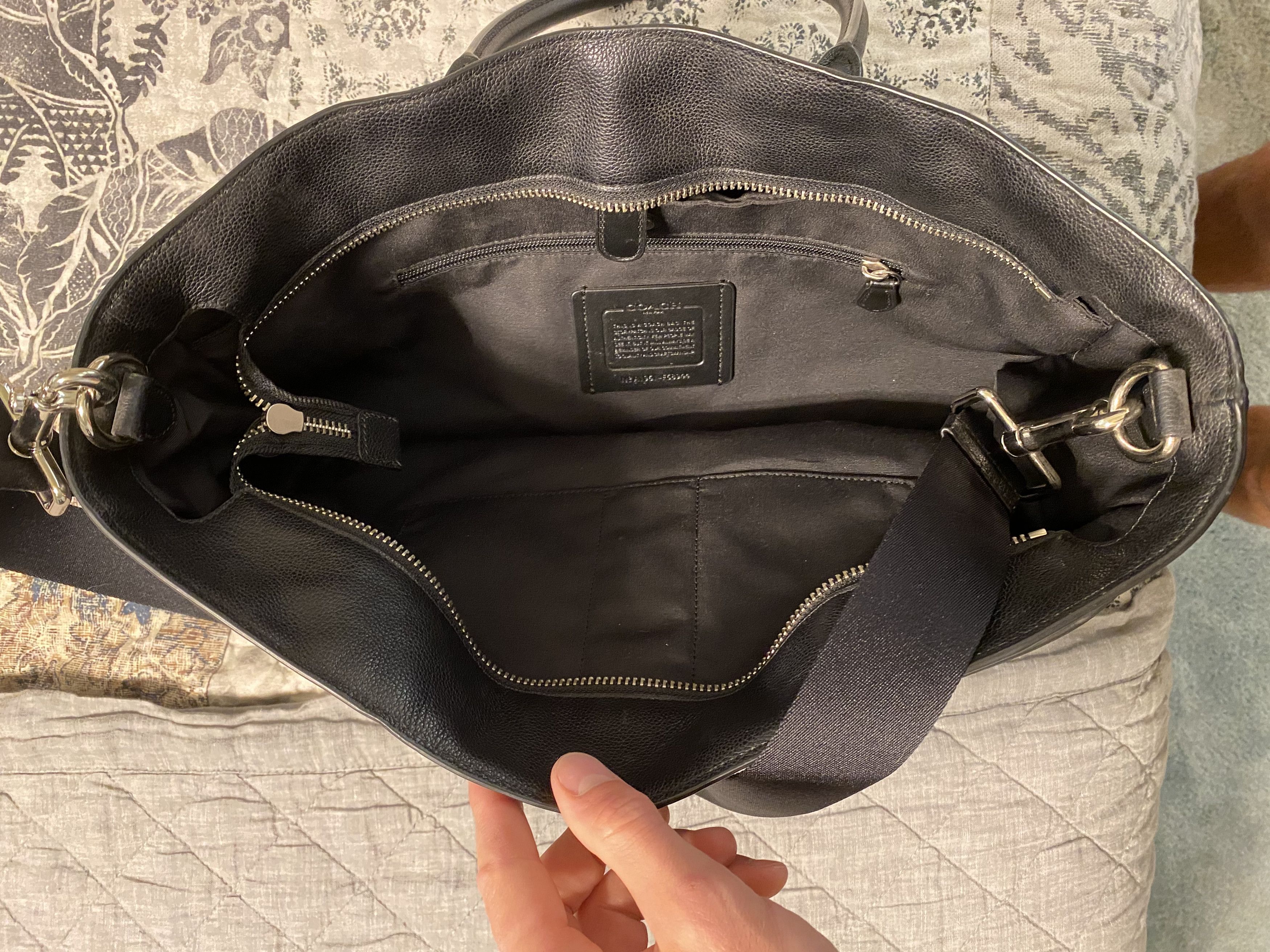 Coach Coach black leather tote Size ONE SIZE - 3 Thumbnail