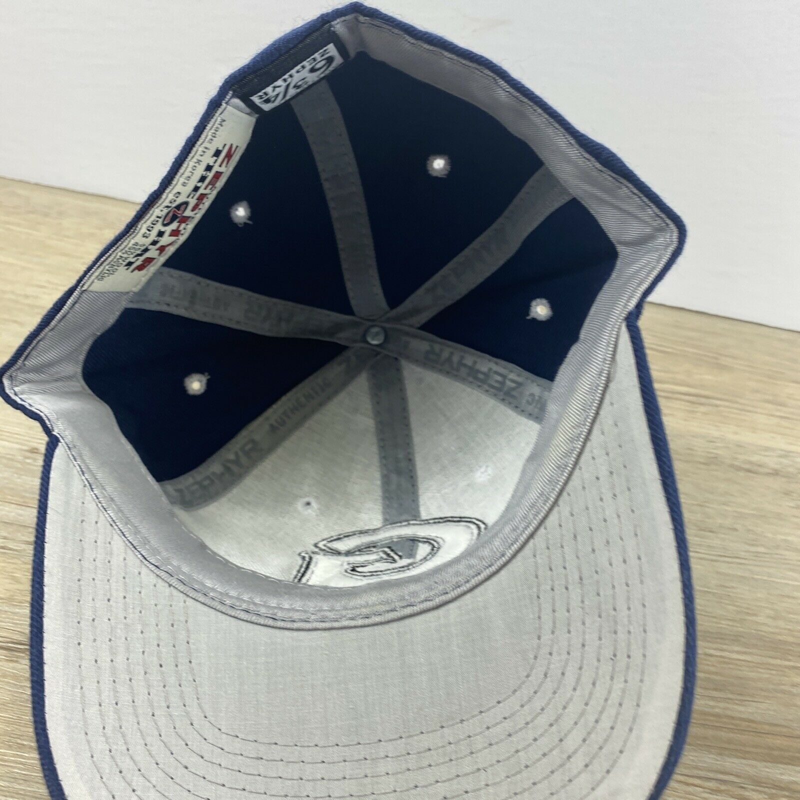 Zephyr Georgetown Hoyas Hat Navy NCAA Size 6 3/4 Fitted Hat Size ONE SIZE - 8 Thumbnail