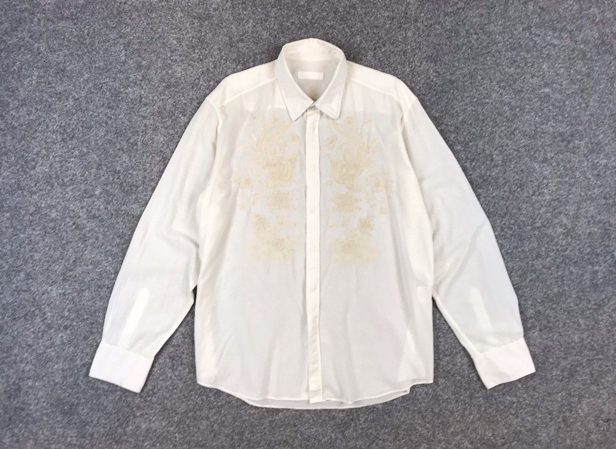 Nicole Farhi Nicole Farhi embroidered shirt Size US XL / EU 56 / 4 - 2 Thumbnail