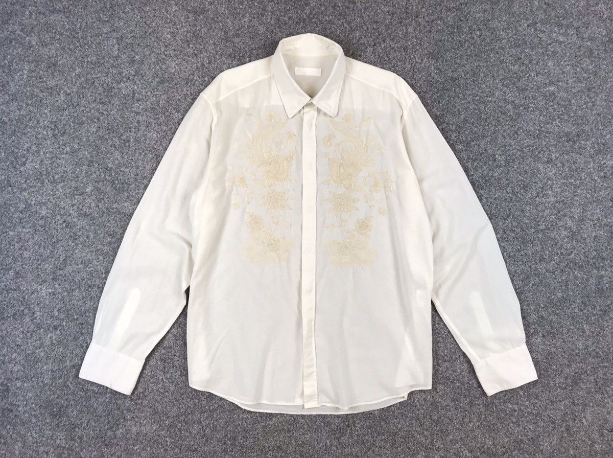 Nicole Farhi Nicole Farhi embroidered shirt Size US XL / EU 56 / 4 - 7 Thumbnail