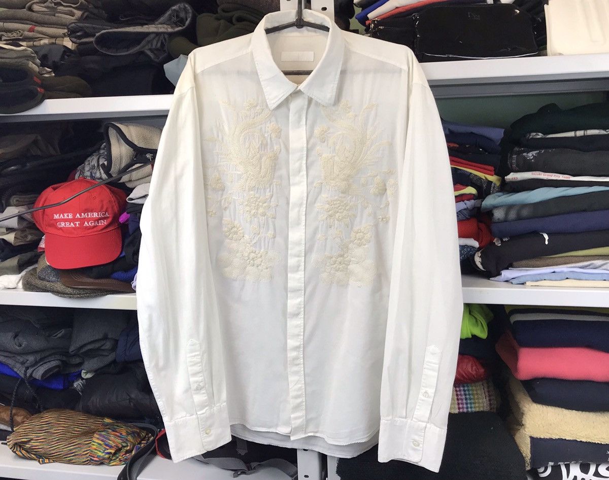 Nicole Farhi Nicole Farhi embroidered shirt Size US XL / EU 56 / 4 - 17 Thumbnail