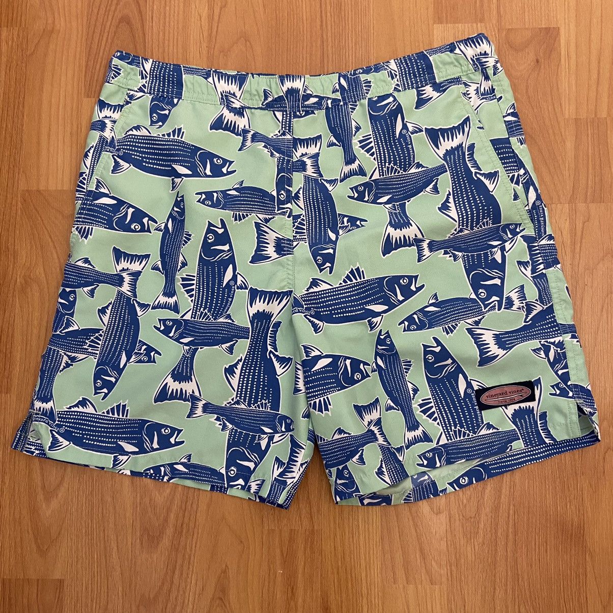 Vineyard Vines Vineyard Vines All Over Fish Print Swim Trunks | Grailed