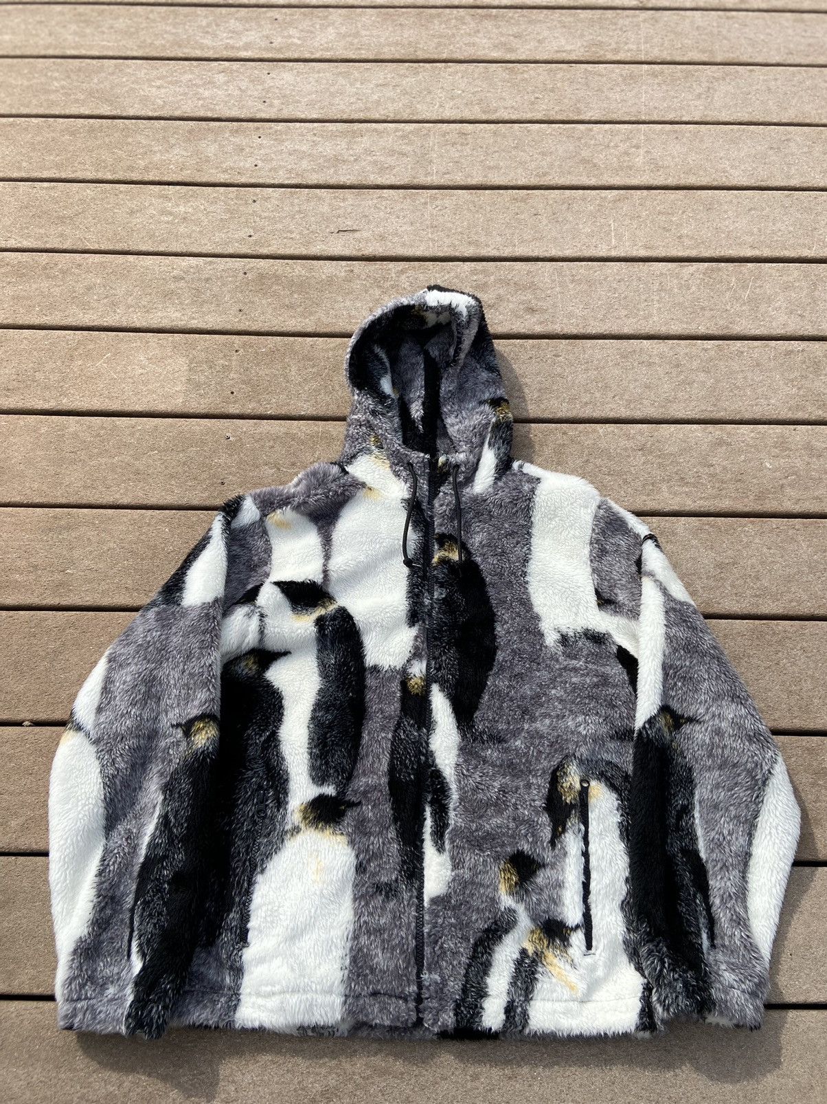 Supreme Supreme Penguins Hooded Fleece Jacket | Grailed