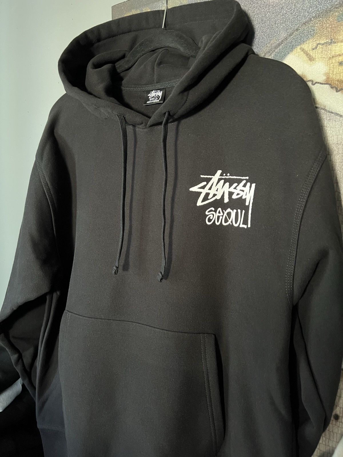 ★関税込★Stussy★Stussy Stock Seoul Hood Black 2022★ Stussy Stock Seoul Zip Hood Black 2024 Korea 100% Authentic