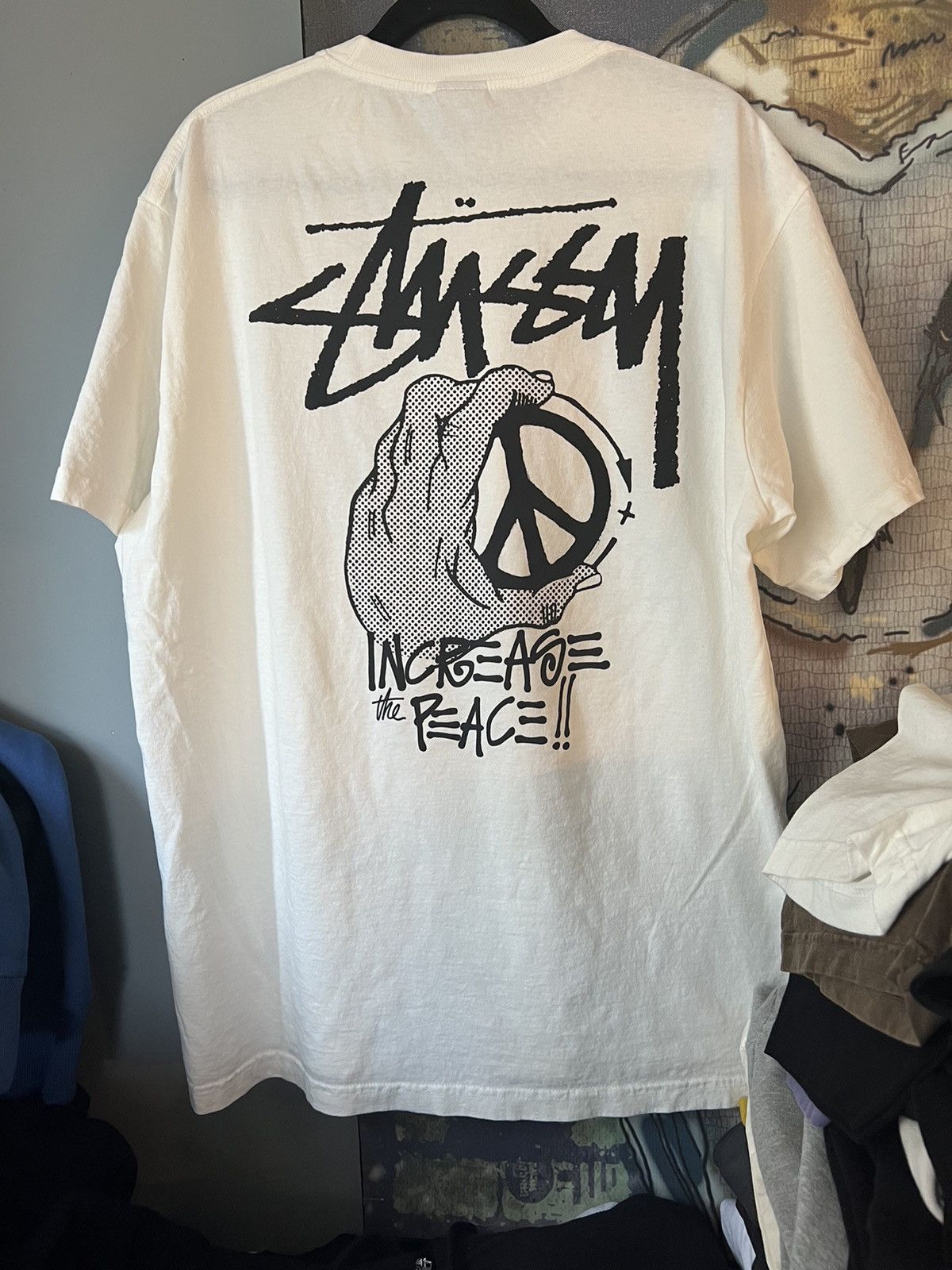 Buy Stussy Gear Increase The Peace Monogram Circle Tee 'Red' - 0535  100000103ITPM RED