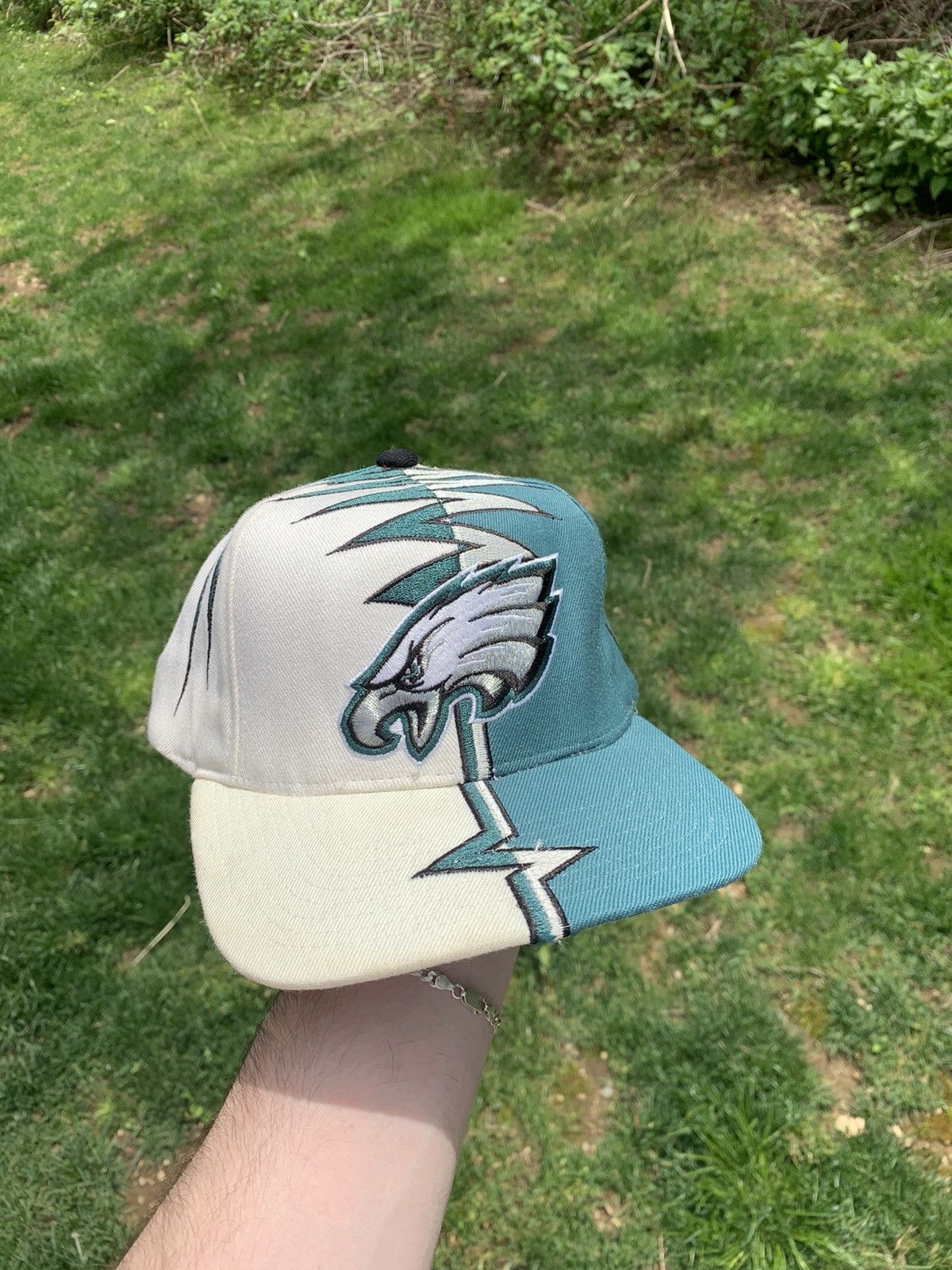NFL × Vintage Vintage 90s Philadelphia Eagles Shockwave Slasher Hat ...