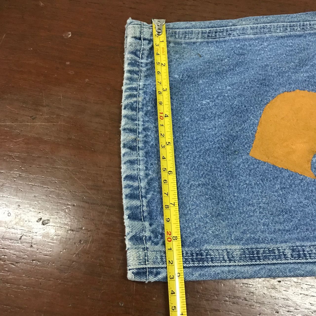 Carhartt × Vintage 💣CARHATT CARPENTER Workwear Custom Multi Logo Denim Jeans Size US 31 - 14 Thumbnail