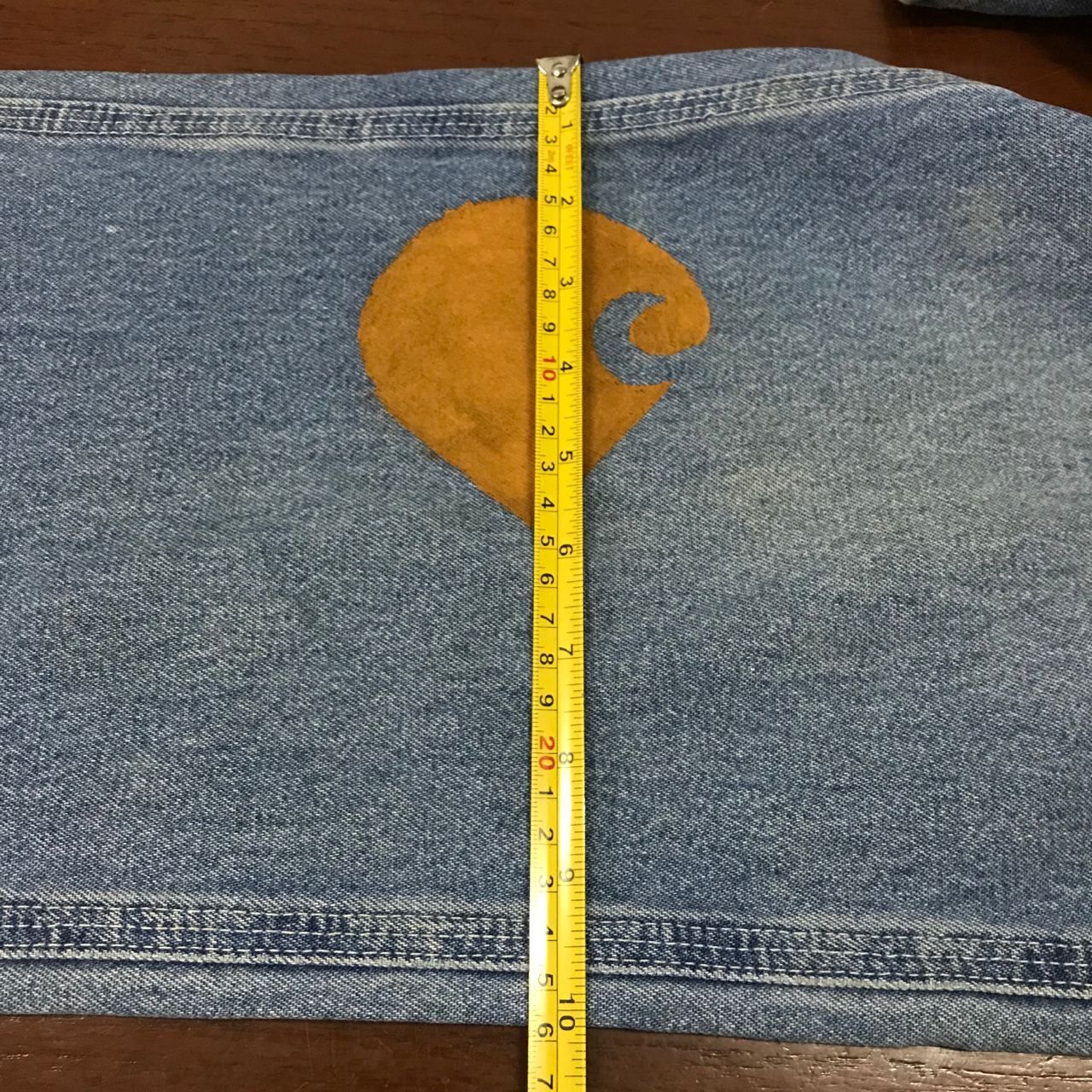 Carhartt × Vintage 💣CARHATT CARPENTER Workwear Custom Multi Logo Denim Jeans Size US 31 - 13 Thumbnail