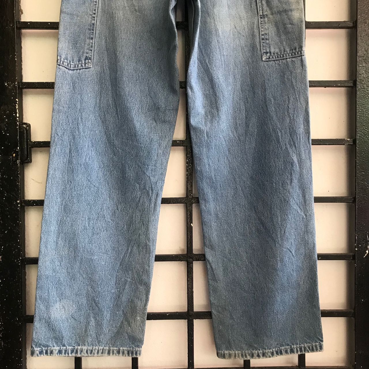 Carhartt × Vintage 💣CARHATT CARPENTER Workwear Custom Multi Logo Denim Jeans Size US 31 - 8 Thumbnail