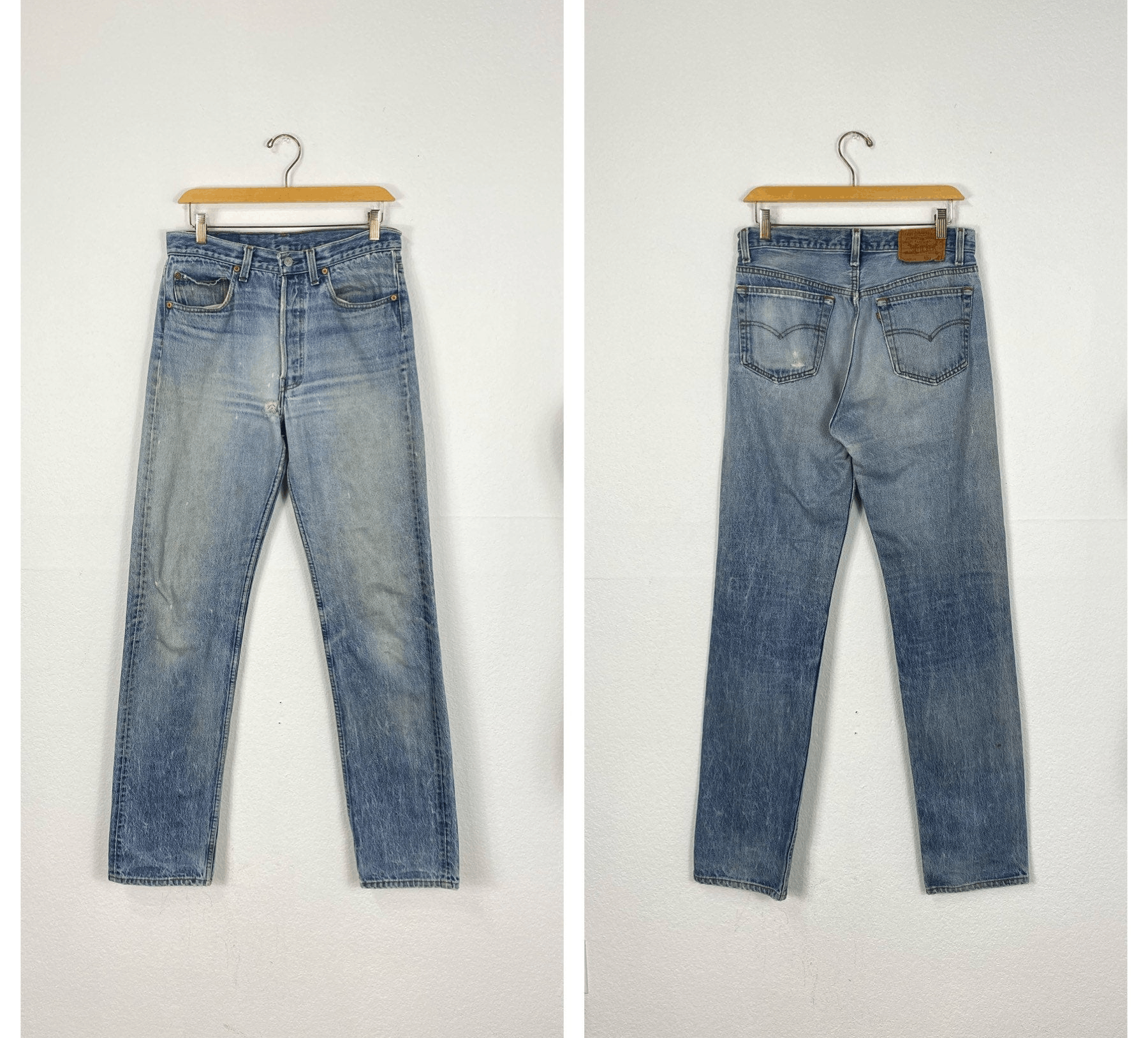 Levi's × Vintage 90's Vintage Distressed 501 Jeans Size US 33 - 1 Thumbnail