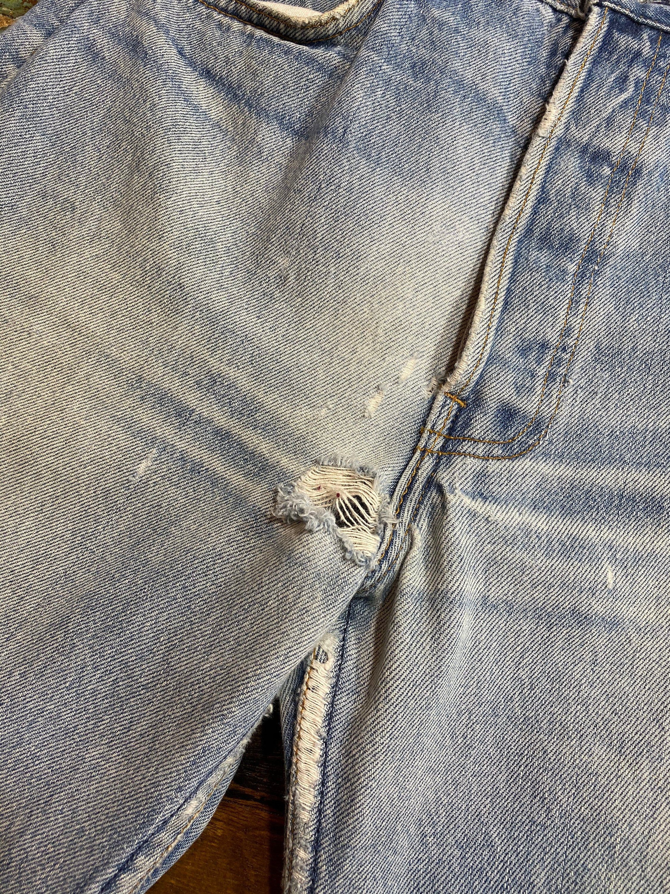 Levi's × Vintage 90's Vintage Distressed 501 Jeans Size US 33 - 4 Thumbnail