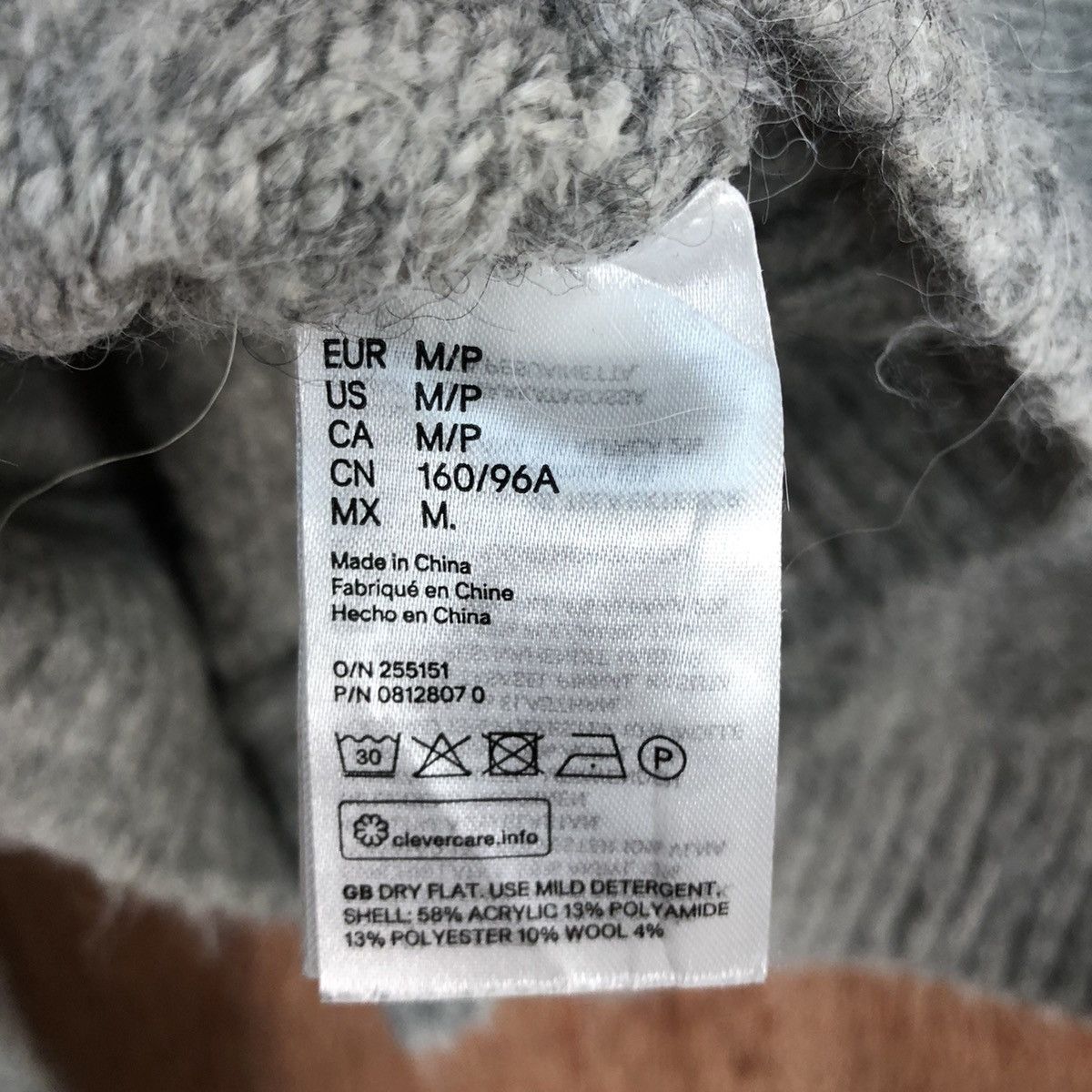Homespun Knitwear DLL Japan Grey mohair crop top Knitwear #c626 Size US M / EU 48-50 / 2 - 10 Thumbnail