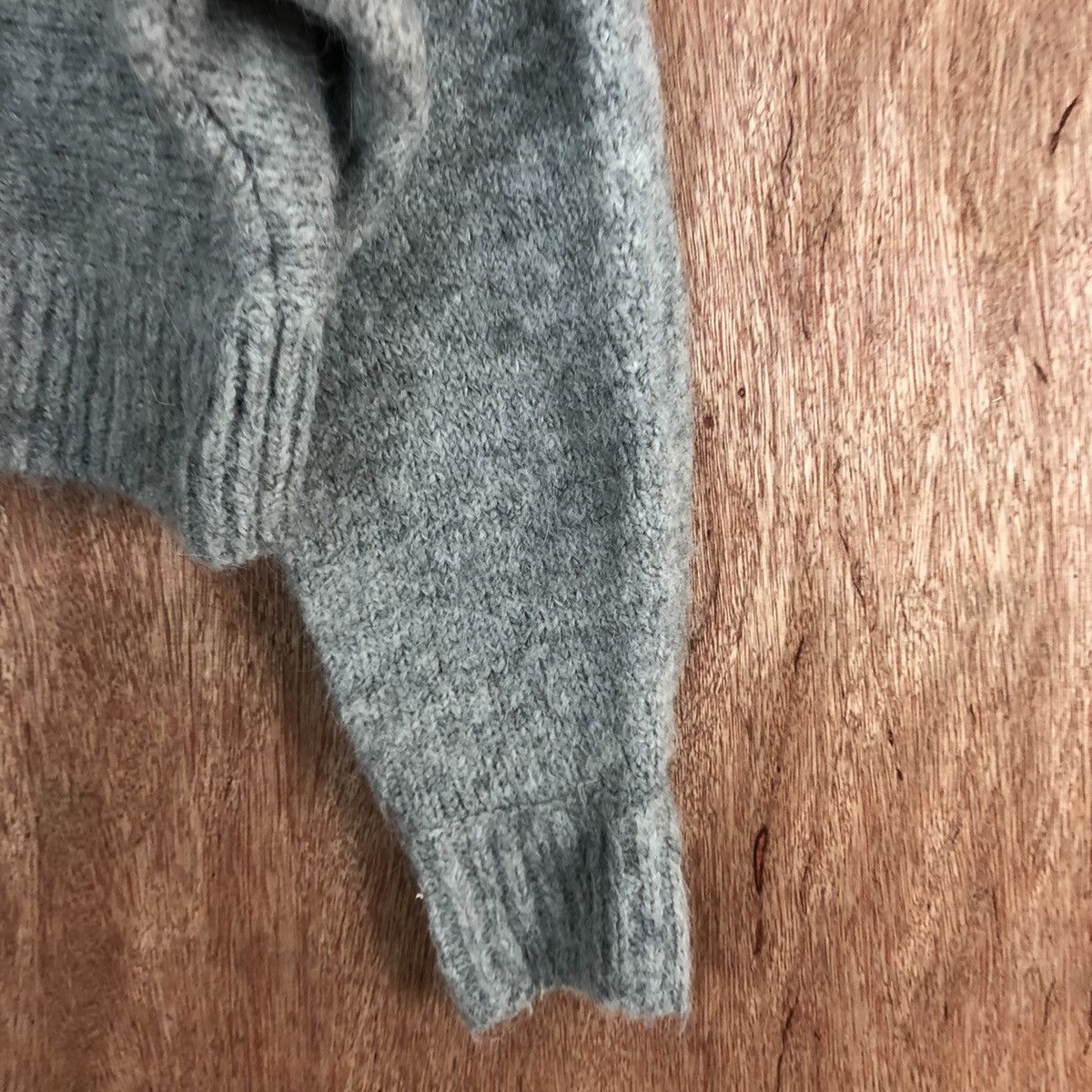 Homespun Knitwear DLL Japan Grey mohair crop top Knitwear #c626 Size US M / EU 48-50 / 2 - 4 Thumbnail