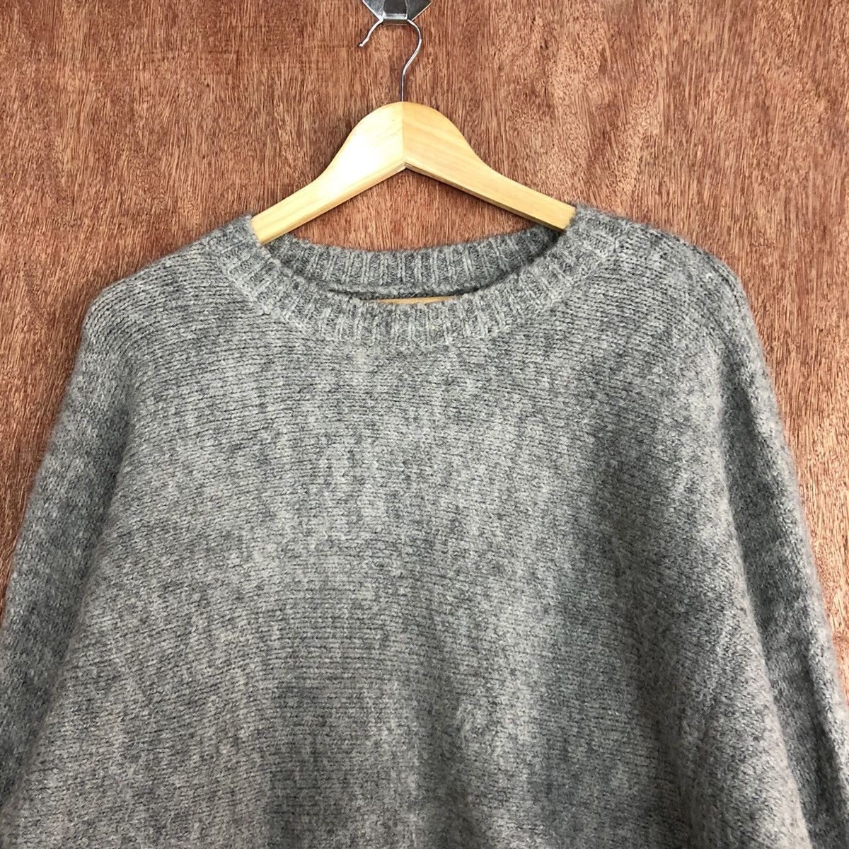 Homespun Knitwear DLL Japan Grey mohair crop top Knitwear #c626 Size US M / EU 48-50 / 2 - 8 Thumbnail