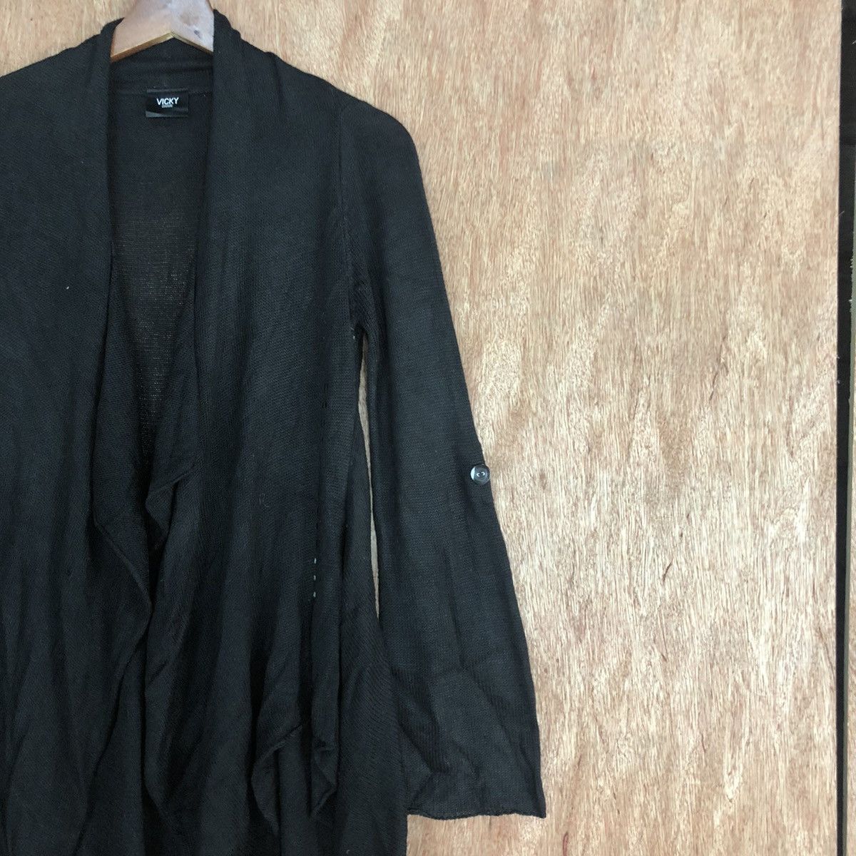 Vintage Vicky Couture made in japan Black Cardigan knitwear #c599 Size US M / EU 48-50 / 2 - 5 Thumbnail