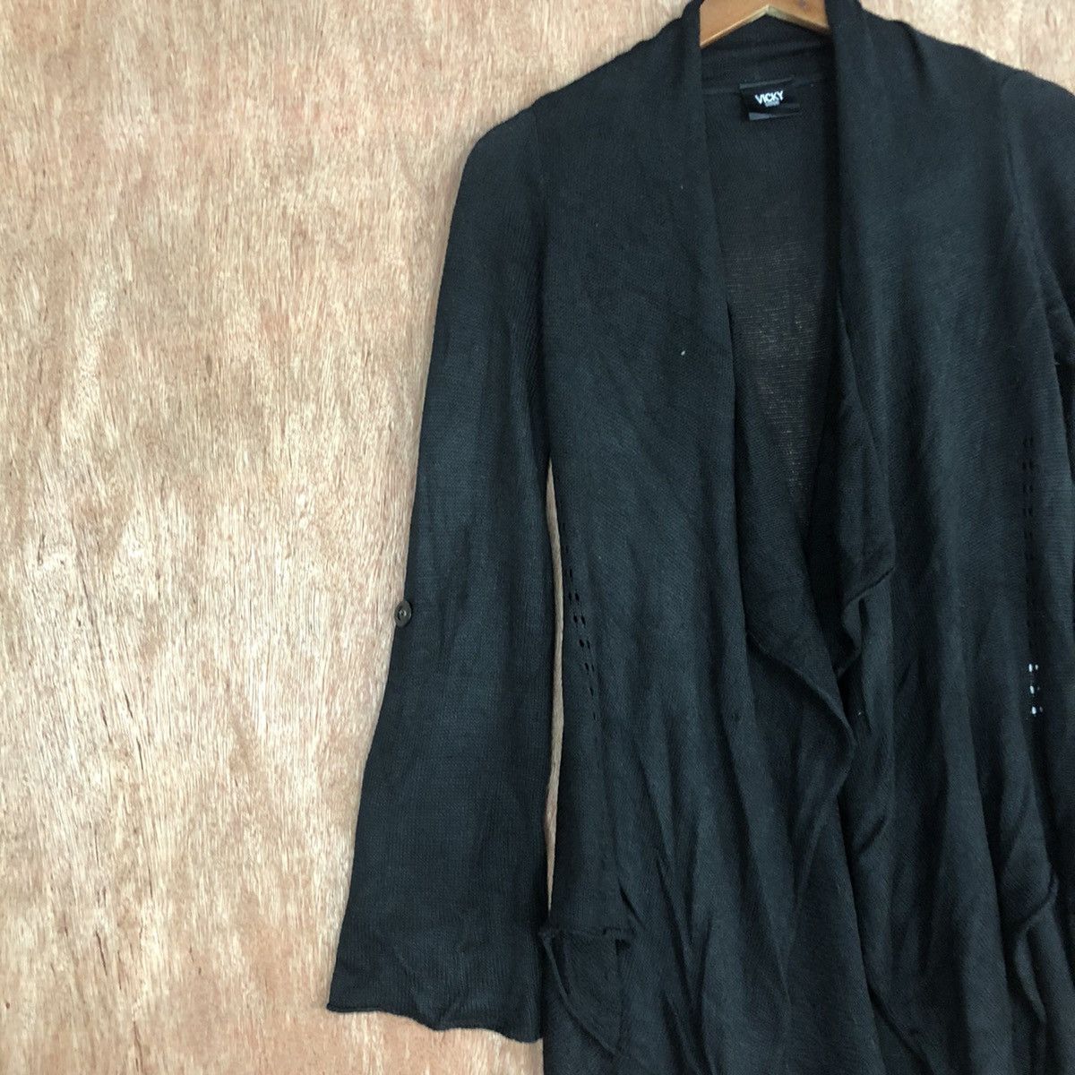 Vintage Vicky Couture made in japan Black Cardigan knitwear #c599 Size US M / EU 48-50 / 2 - 7 Thumbnail