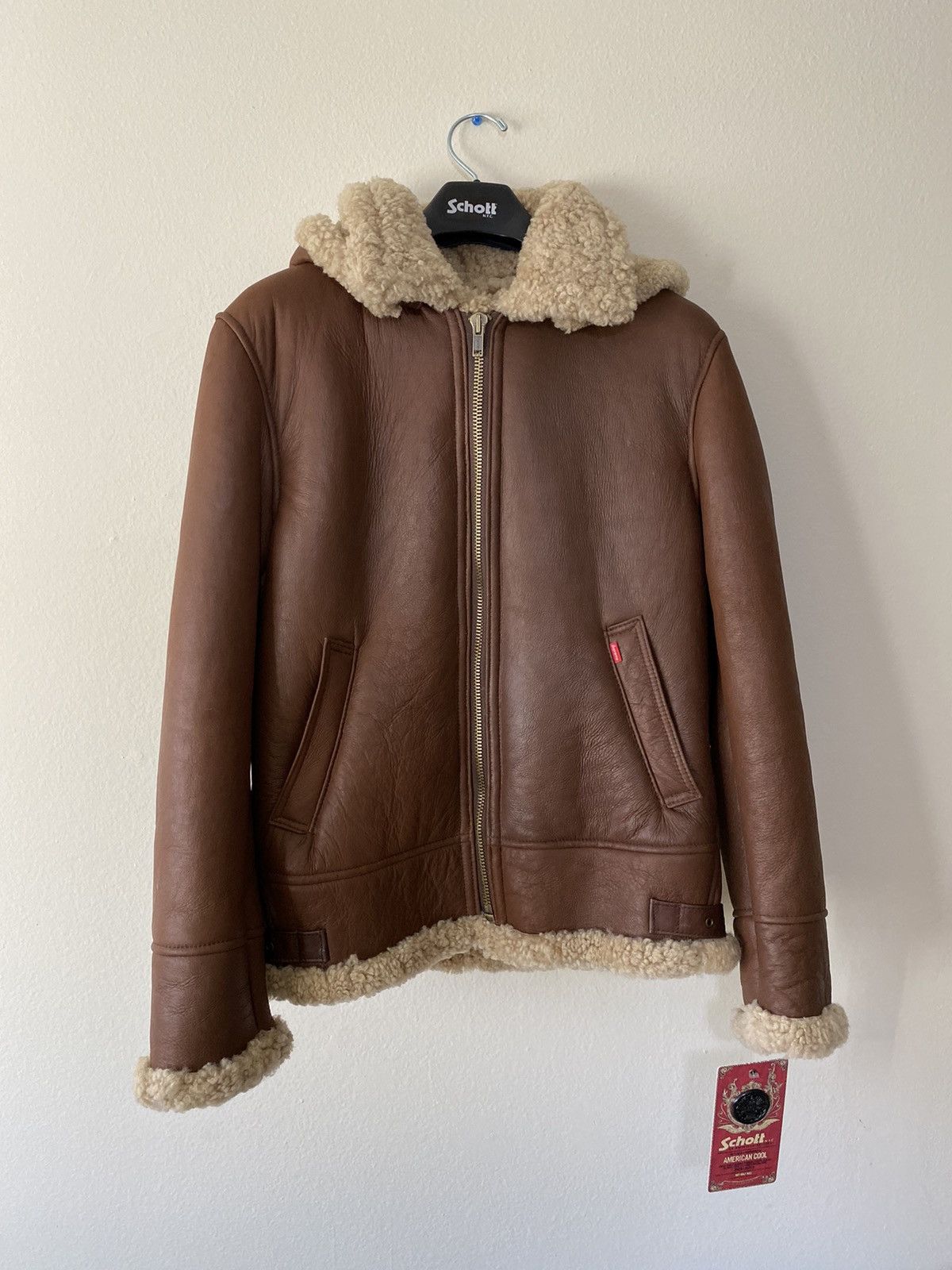 Supreme Supreme x Schott B-3 Shearling Jacket | Grailed