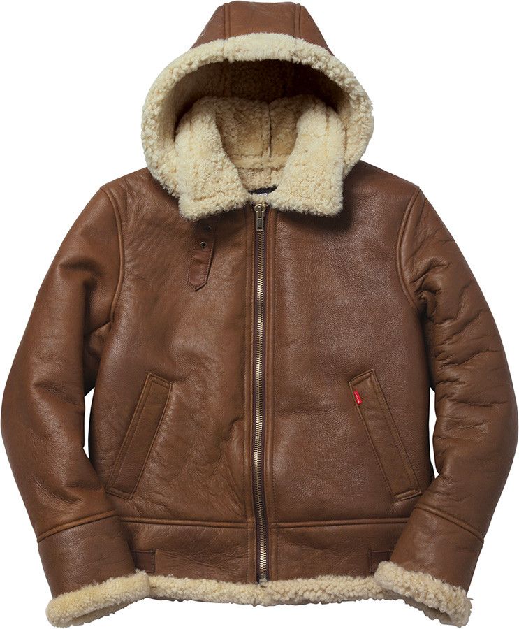Schott × Supreme Supreme x Schott B-3 Shearling Jacket Size US L / EU 52-54 / 3 - 3 Thumbnail
