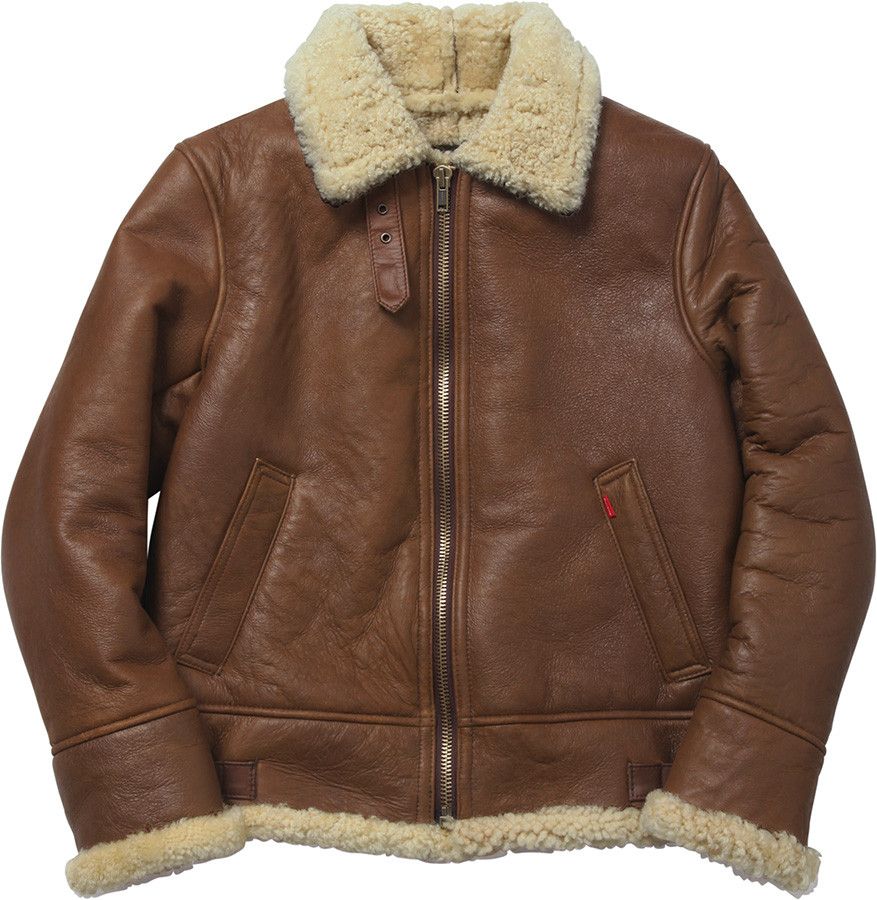 Schott × Supreme Supreme x Schott B-3 Shearling Jacket Size US L / EU 52-54 / 3 - 5 Thumbnail